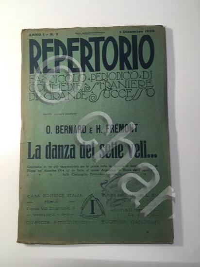 Rivista Repertorio Bernard Fremont - La Danza dei Sette Veli …