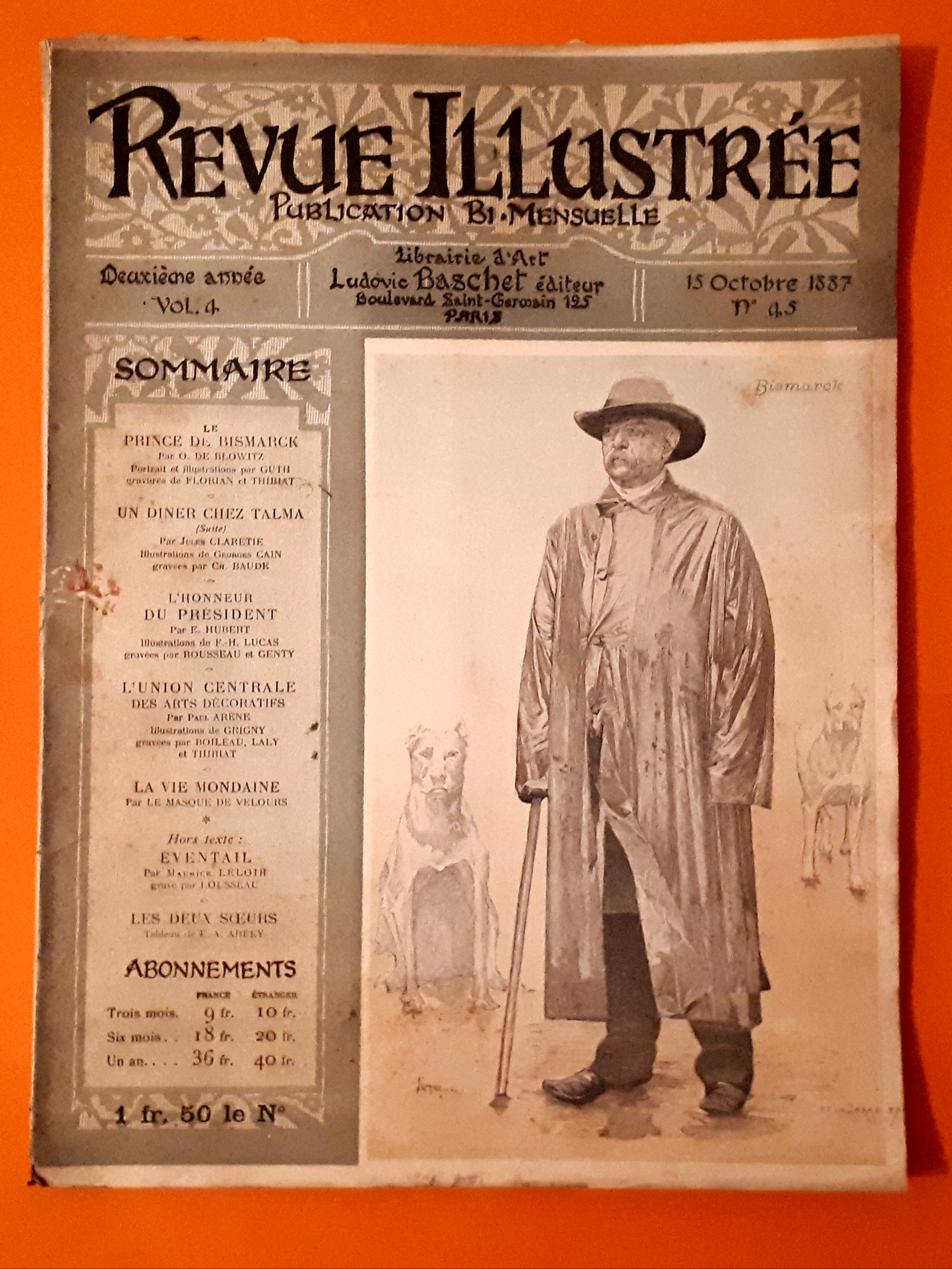 Rivista Revue Illustrée - Bismarck - n. 45 - 15 …