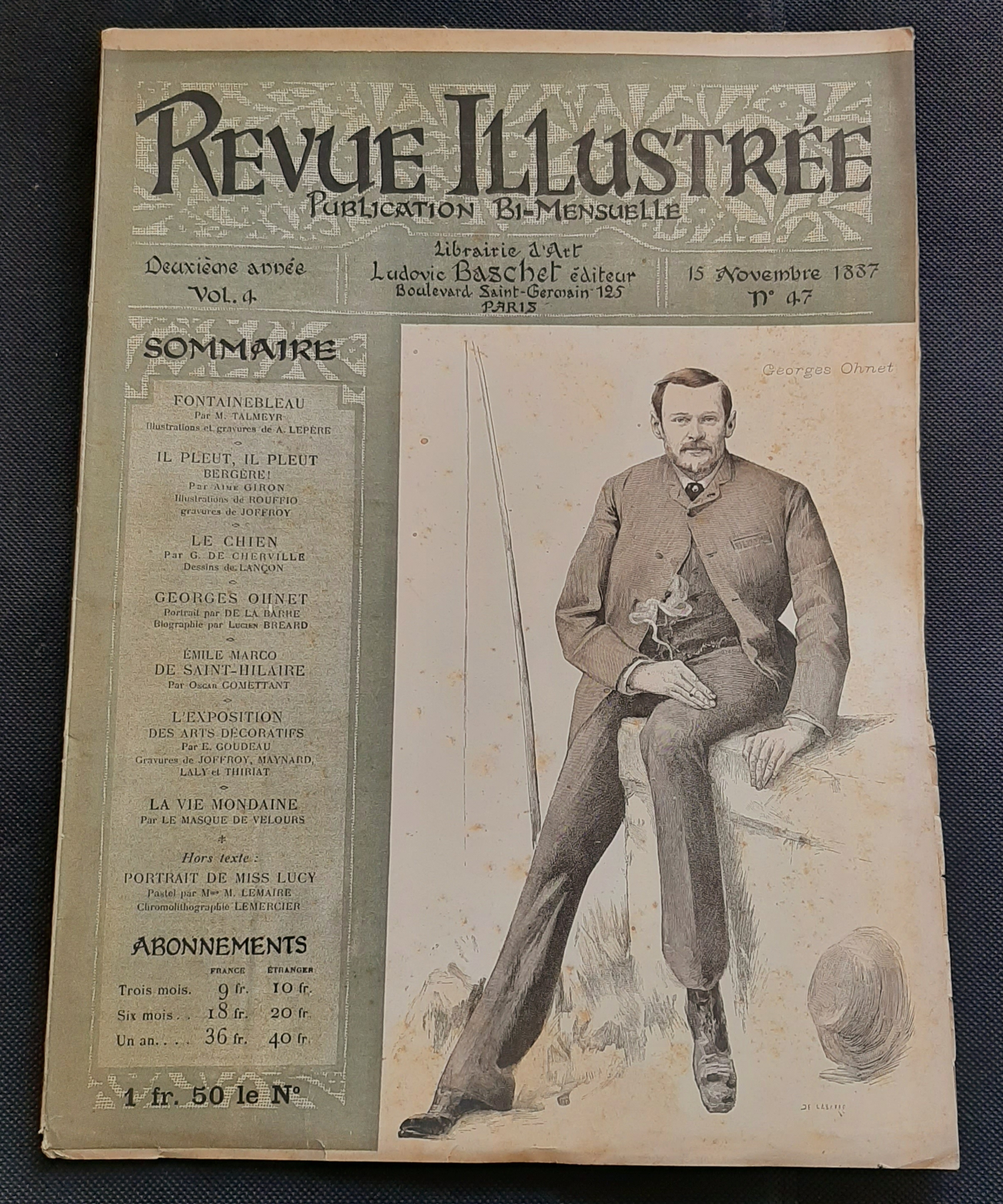 Rivista Revue Illustrée - Georges Ohnet - n. 47 - …