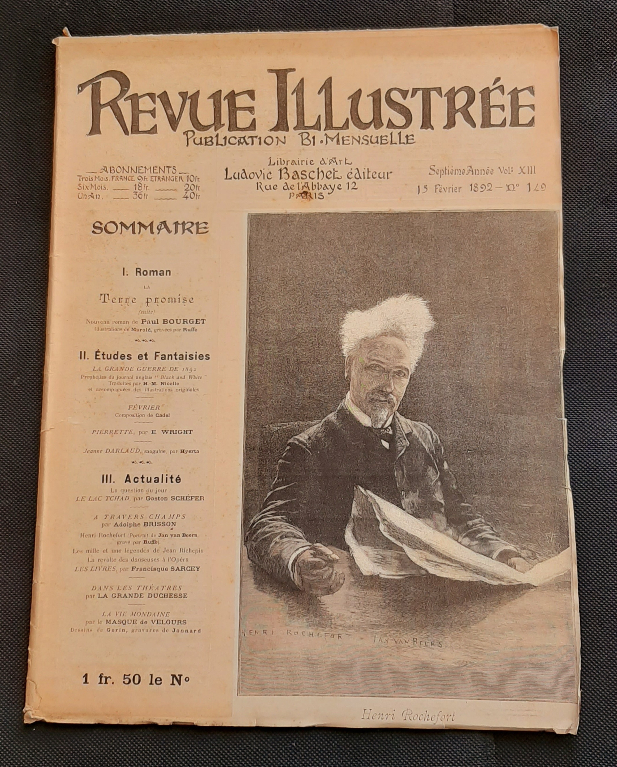 Rivista Revue Illustrée - Henry Rochefort - n. 149 - …