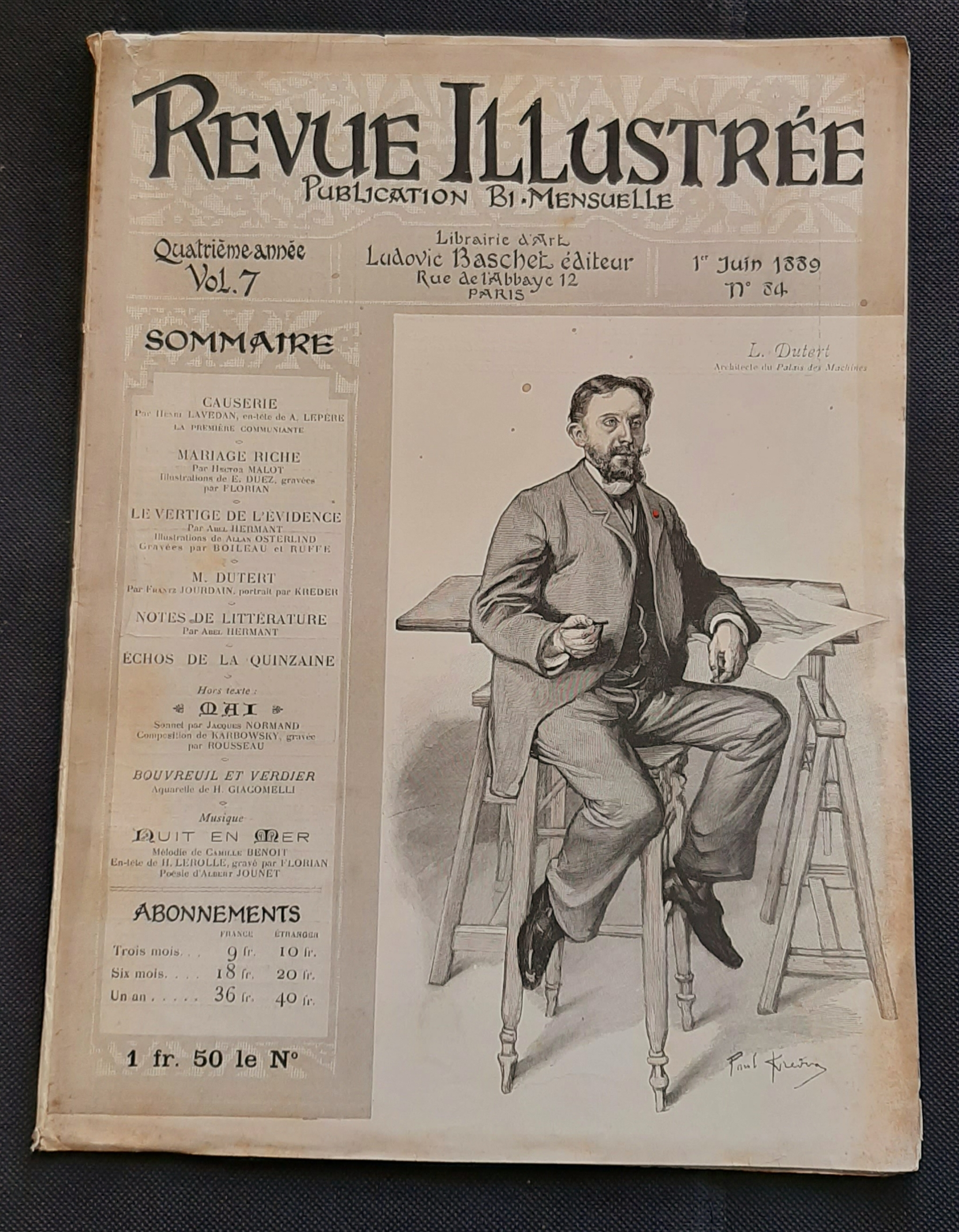 Rivista Revue Illustrée - L. Dutert - n. 84 - …