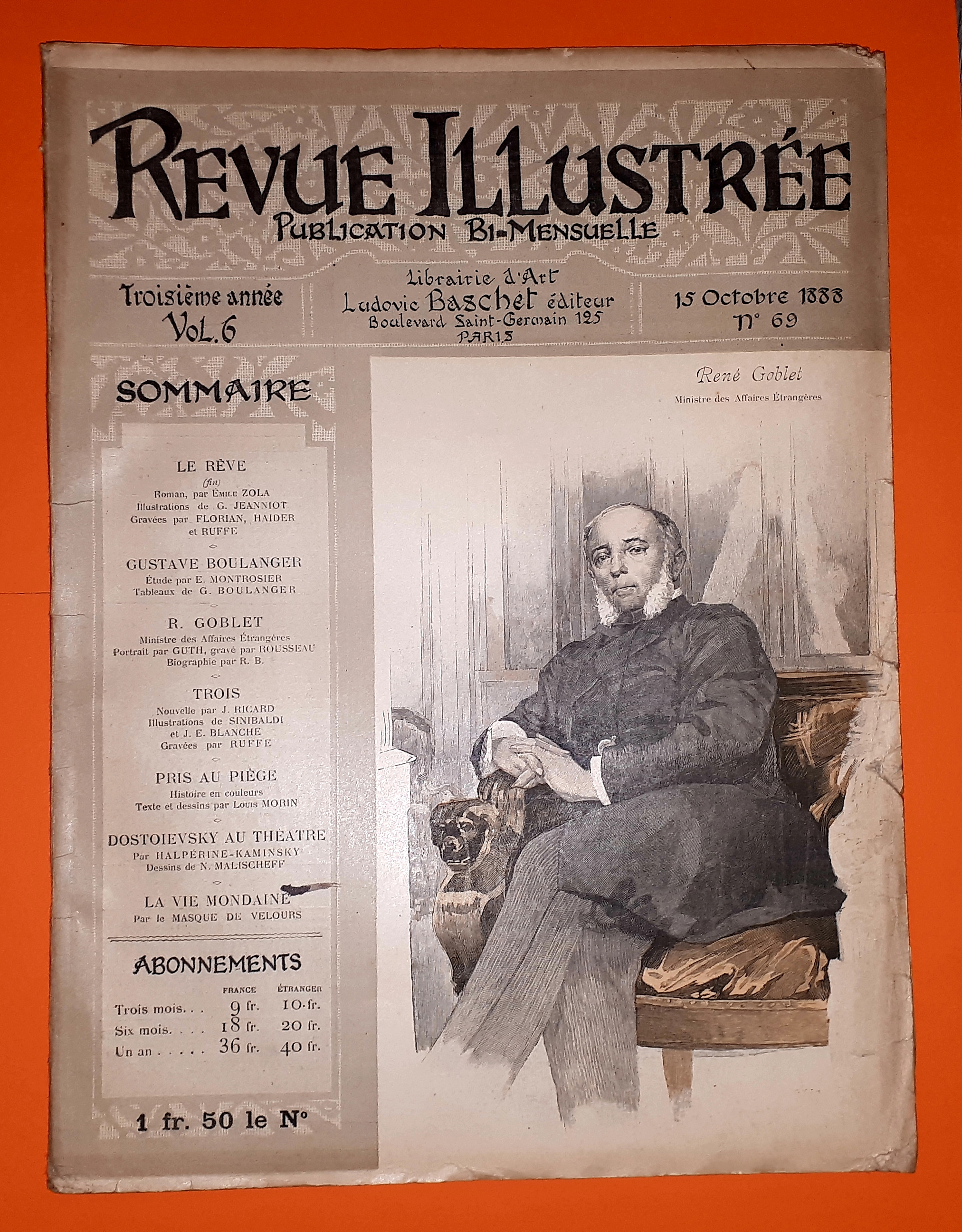 Rivista Revue Illustrée - Renè Goblet - n. 69 - …