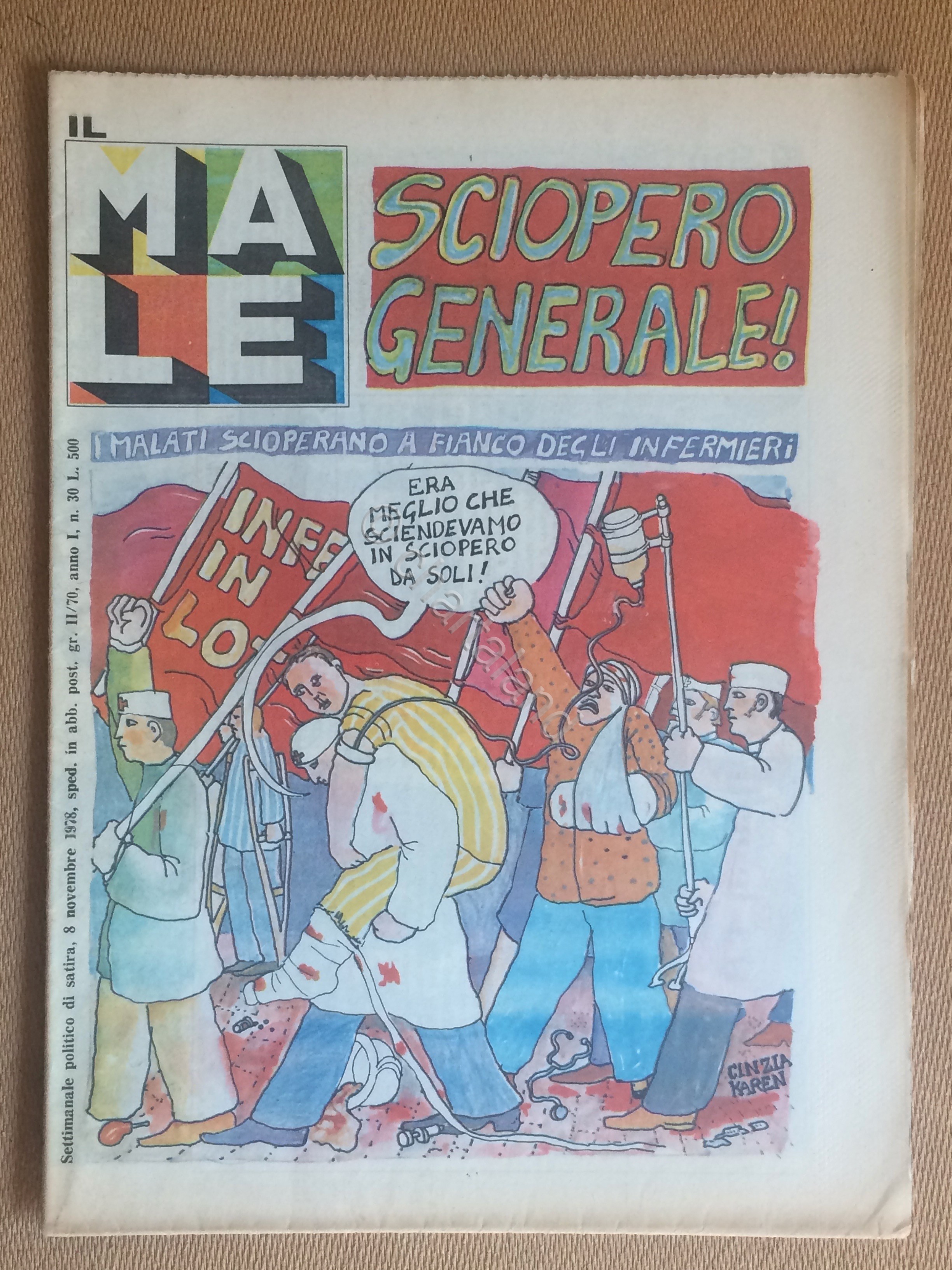 Rivista Satirica Il Male 1978 n. 30