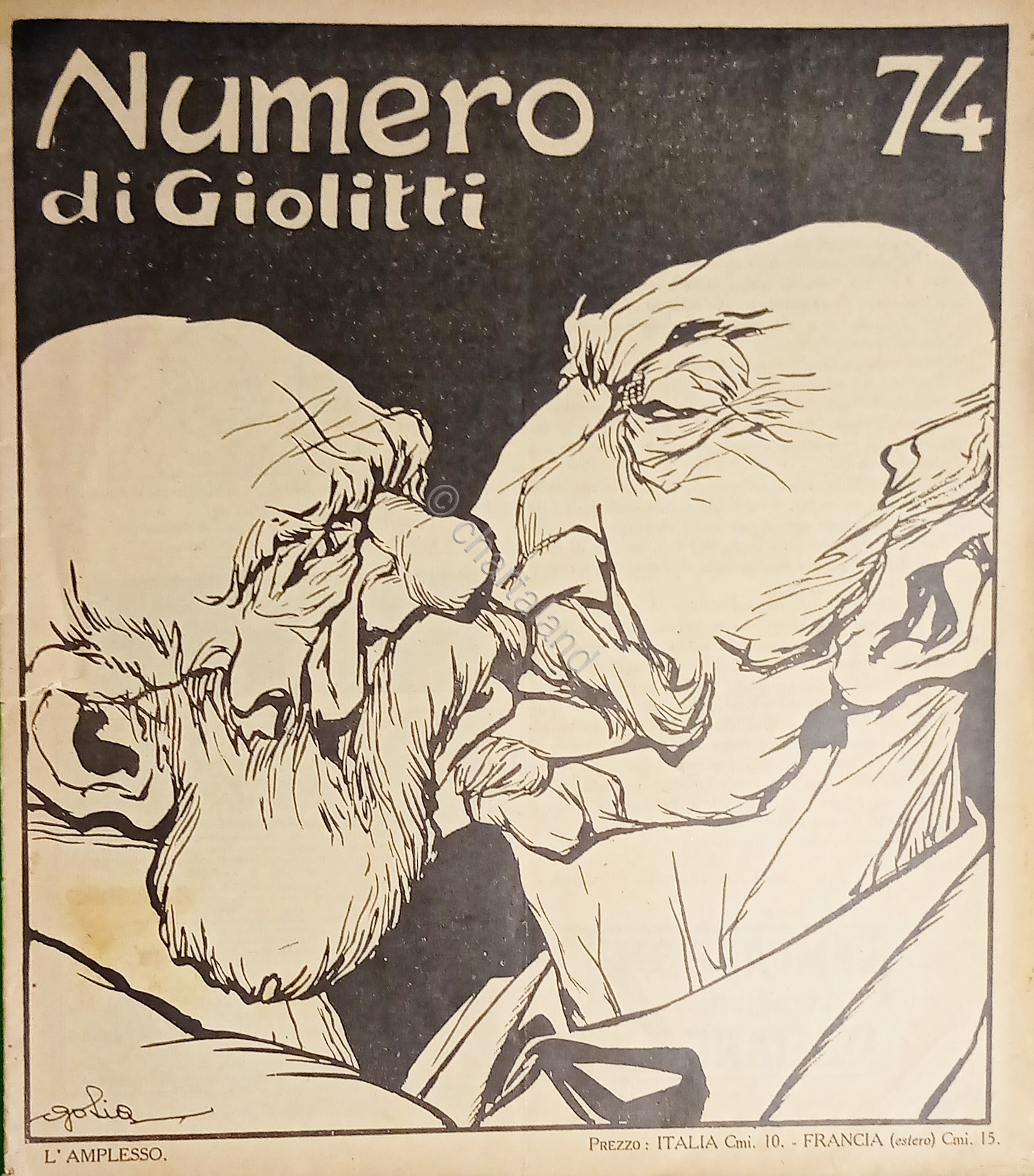 Rivista Satirica Illustrata - Numero N. 74 - Copertina di …