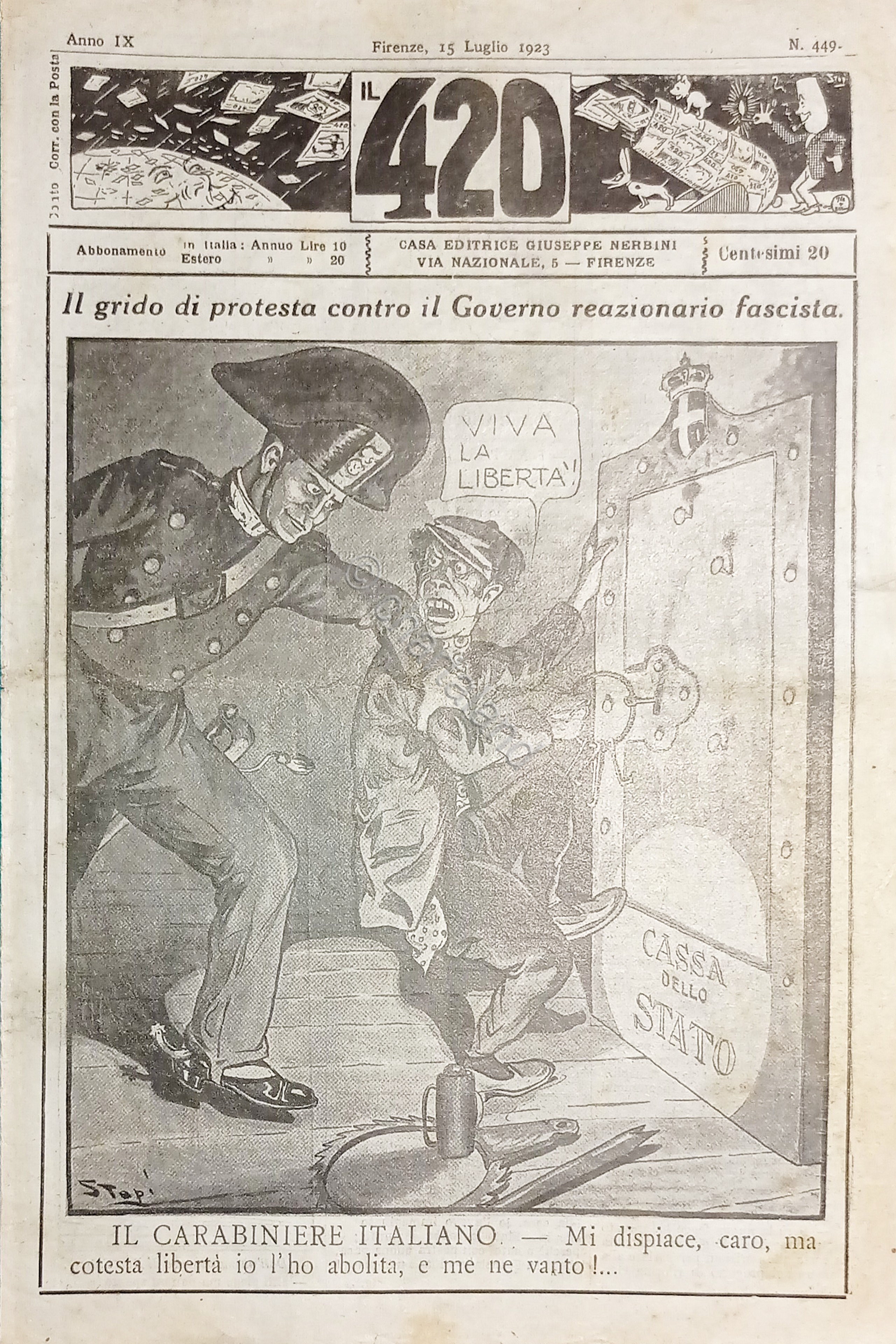 Rivista Satirica Umoristica - IL 420 - Anno IX - …