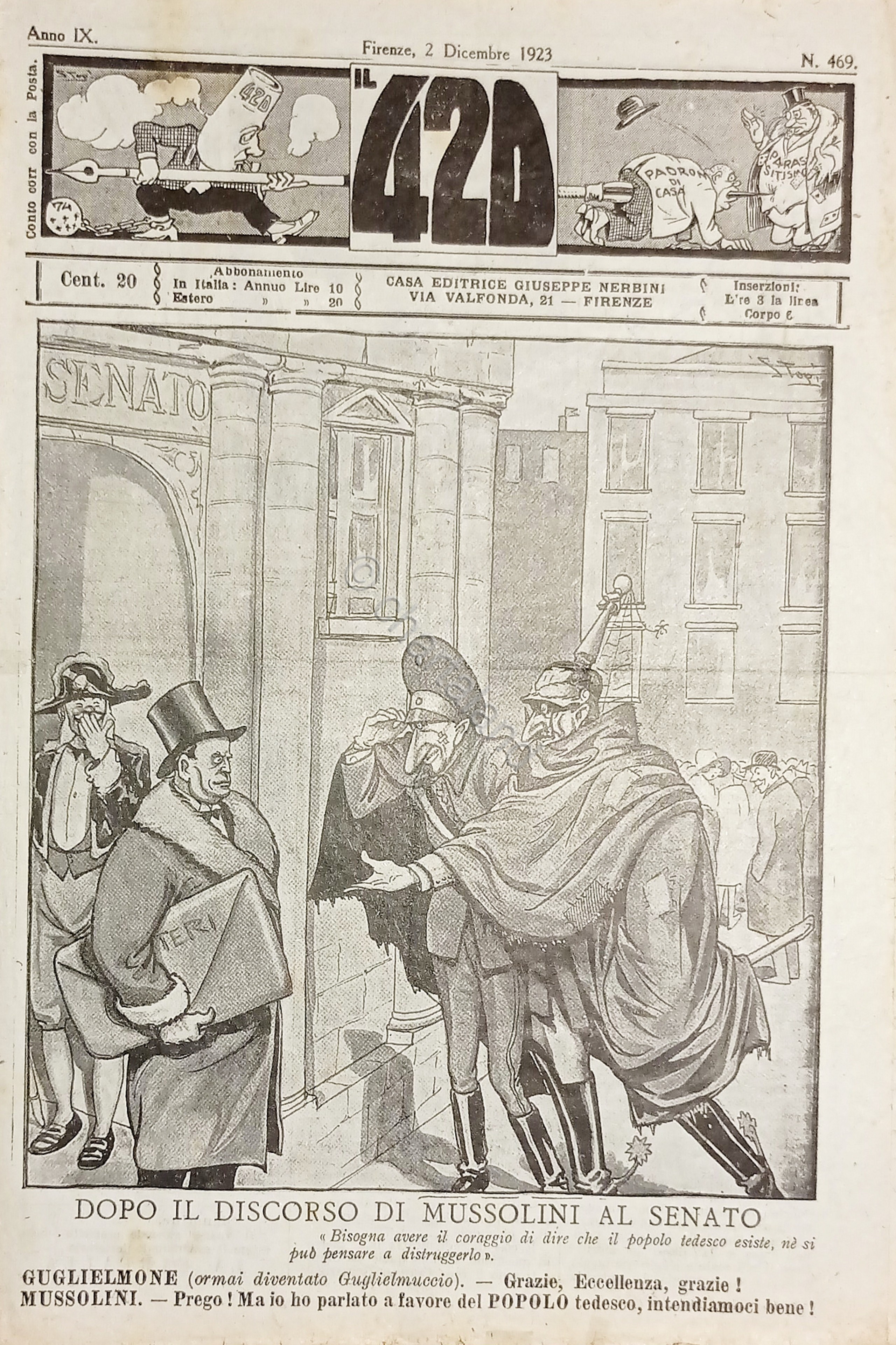 Rivista Satirica Umoristica - IL 420 - Anno IX - …