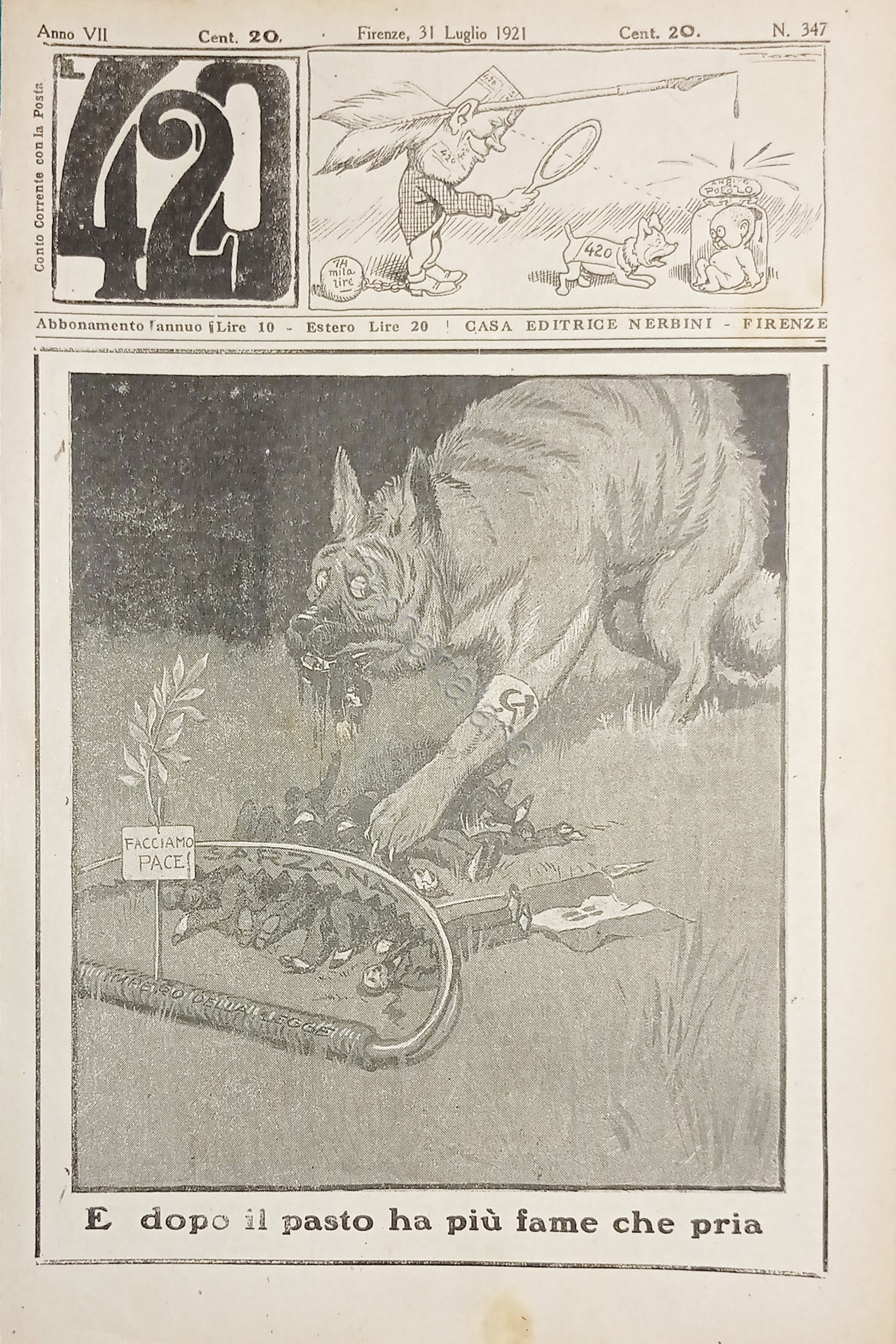 Rivista Satirica Umoristica - IL 420 - Anno VII - …