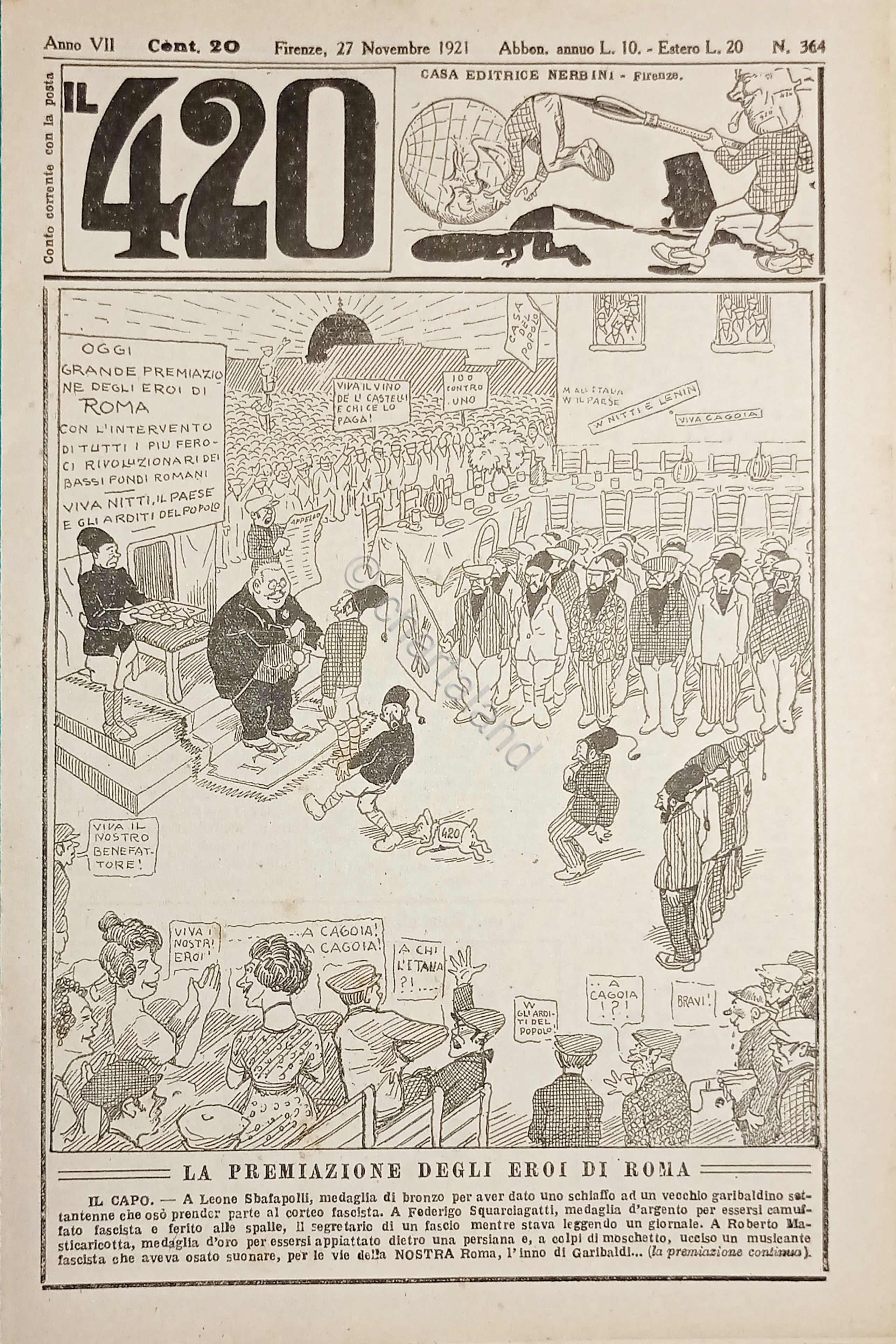 Rivista Satirica Umoristica - IL 420 - Anno VII - …