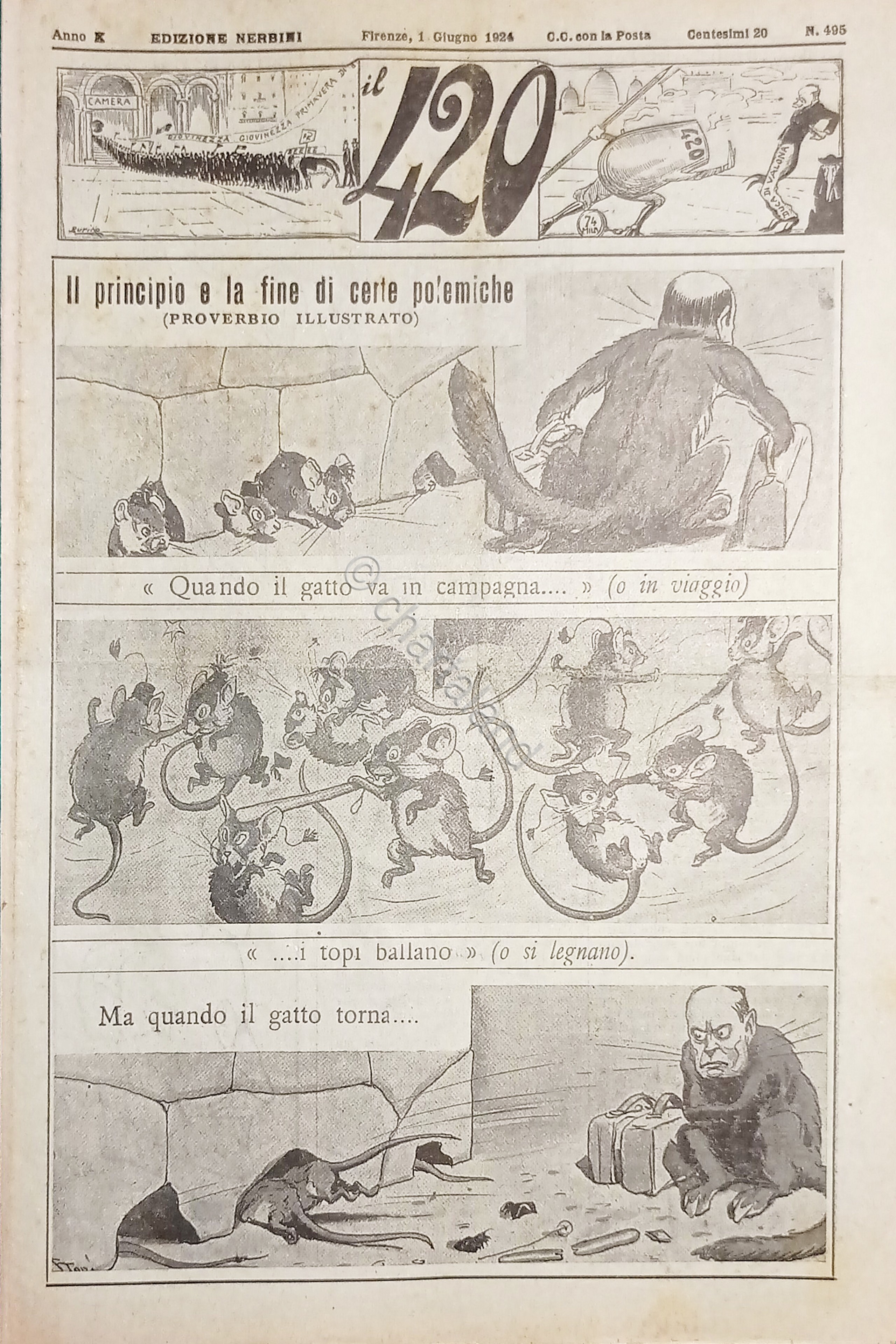 Rivista Satirica Umoristica - IL 420 - Anno X - …