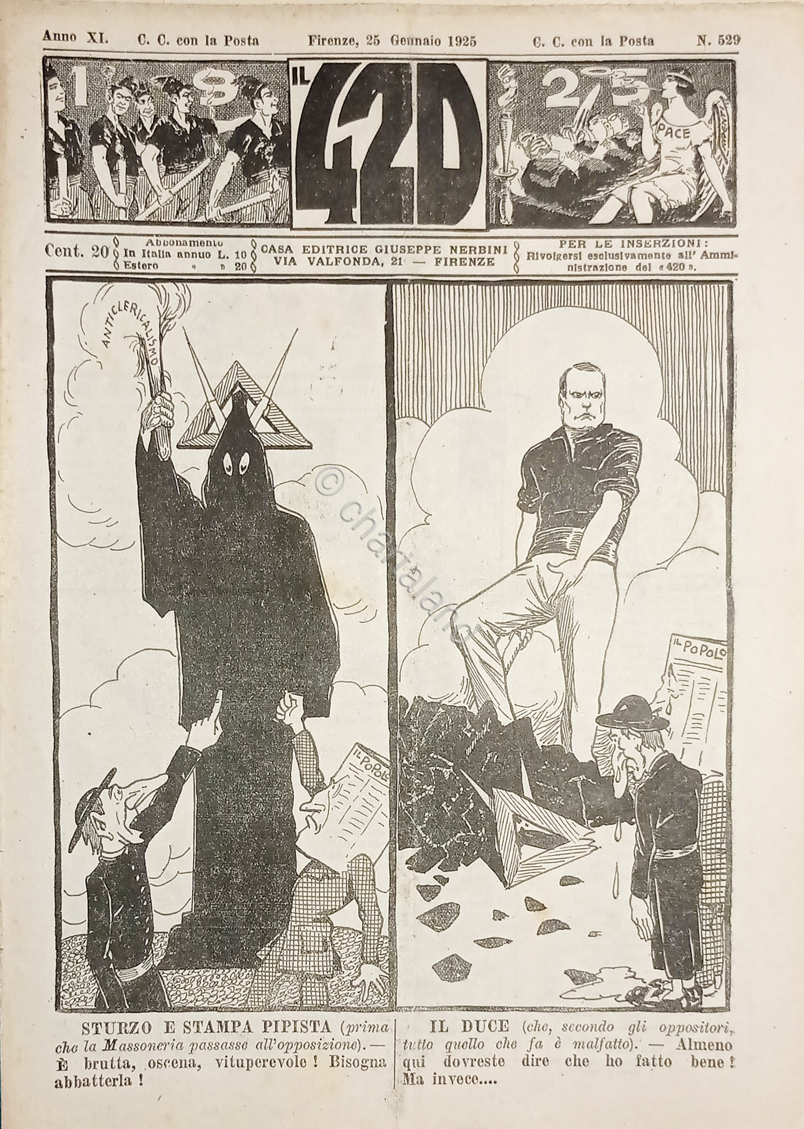 Rivista Satirica Umoristica - IL 420 - Anno XI - …