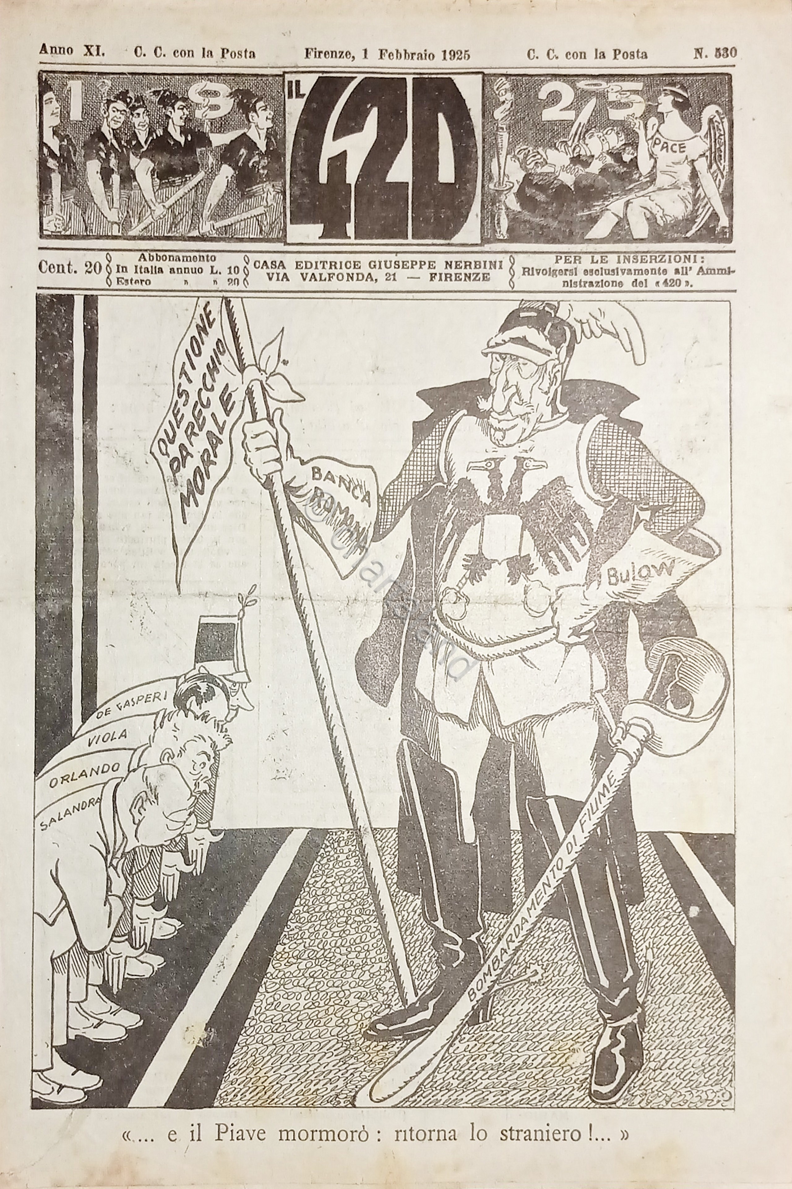 Rivista Satirica Umoristica - IL 420 - Anno XI - …