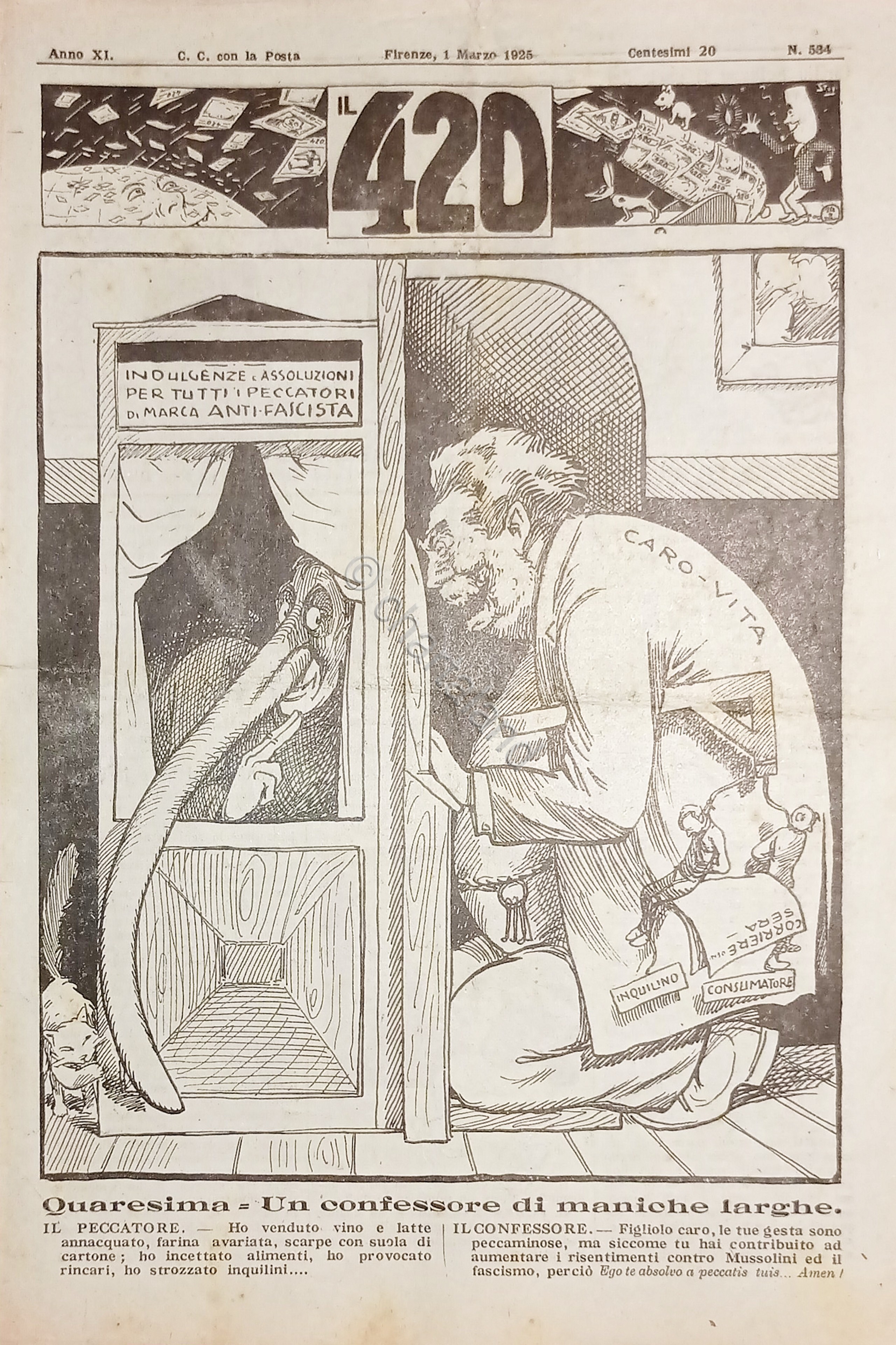 Rivista Satirica Umoristica - IL 420 - Anno XI - …