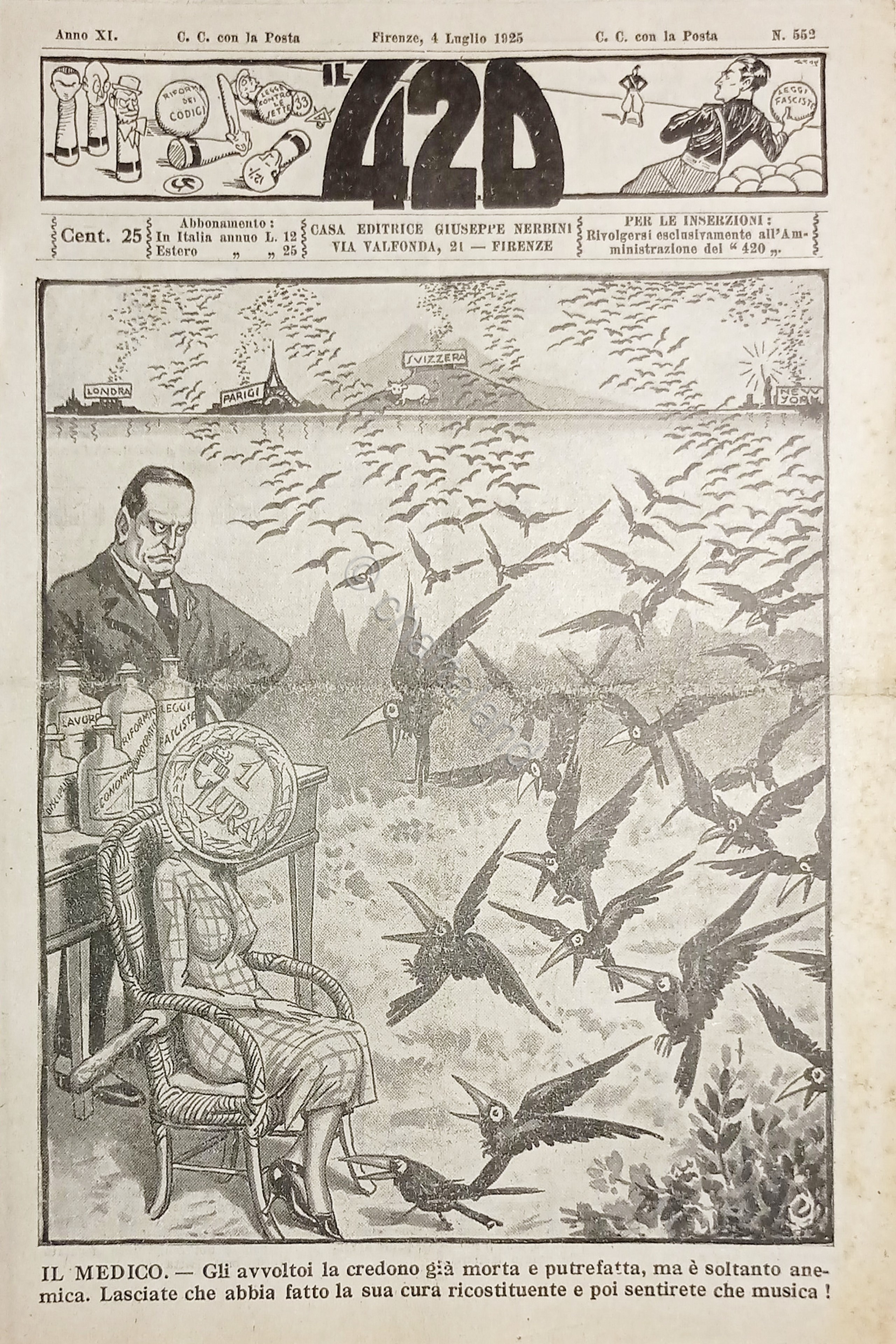 Rivista Satirica Umoristica - IL 420 - Anno XI - …