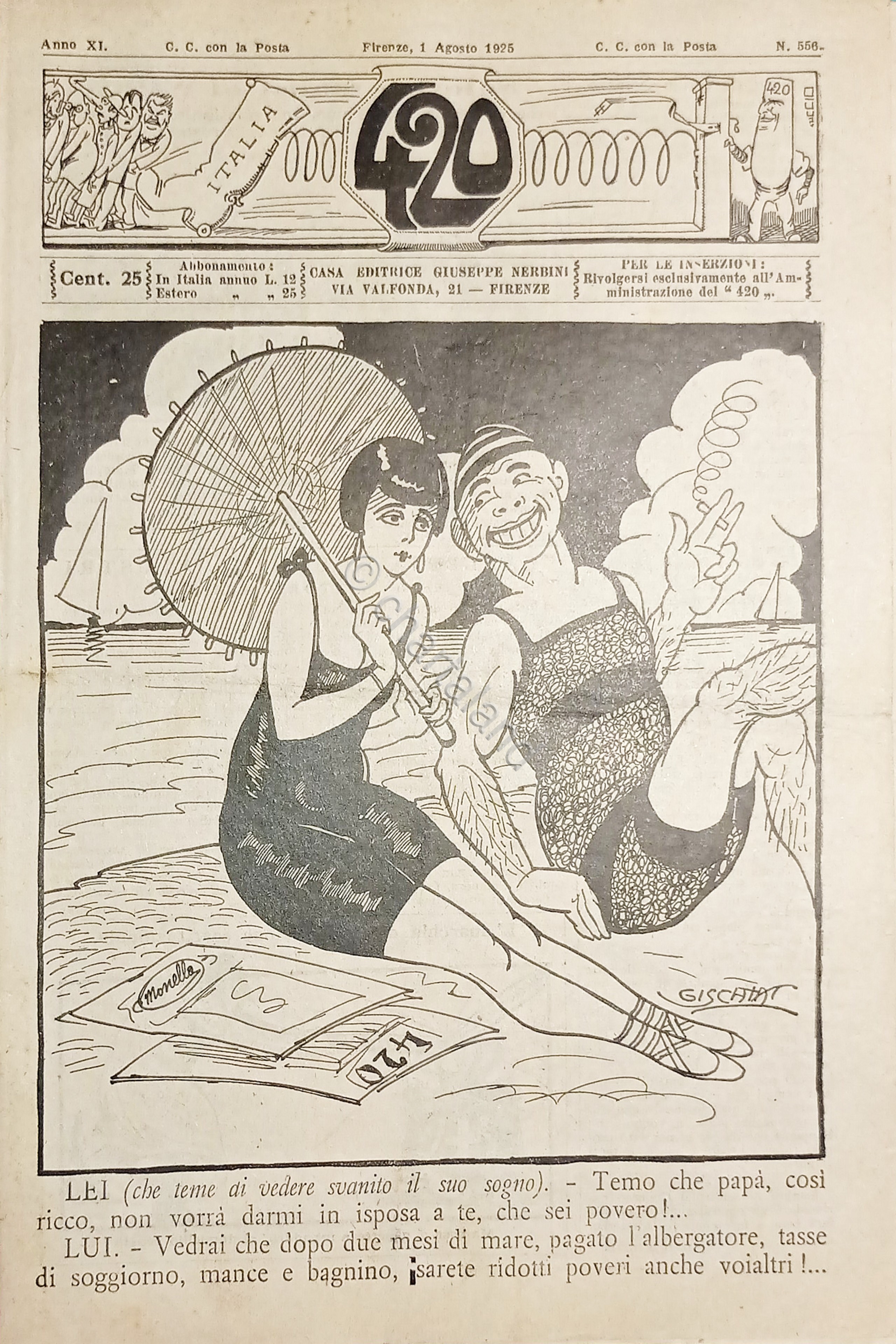 Rivista Satirica Umoristica - IL 420 - Anno XI - …
