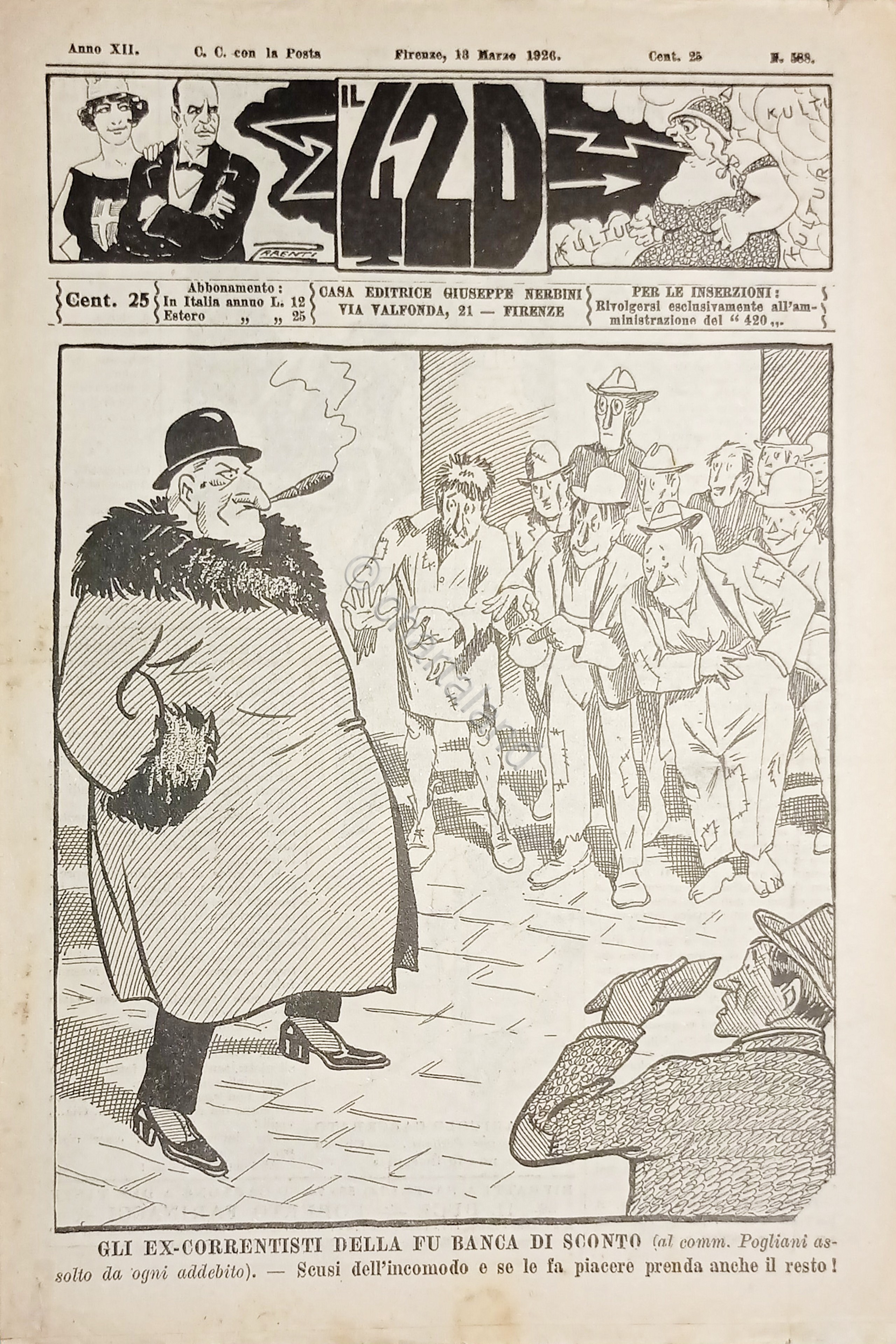 Rivista Satirica Umoristica - IL 420 - Anno XII - …
