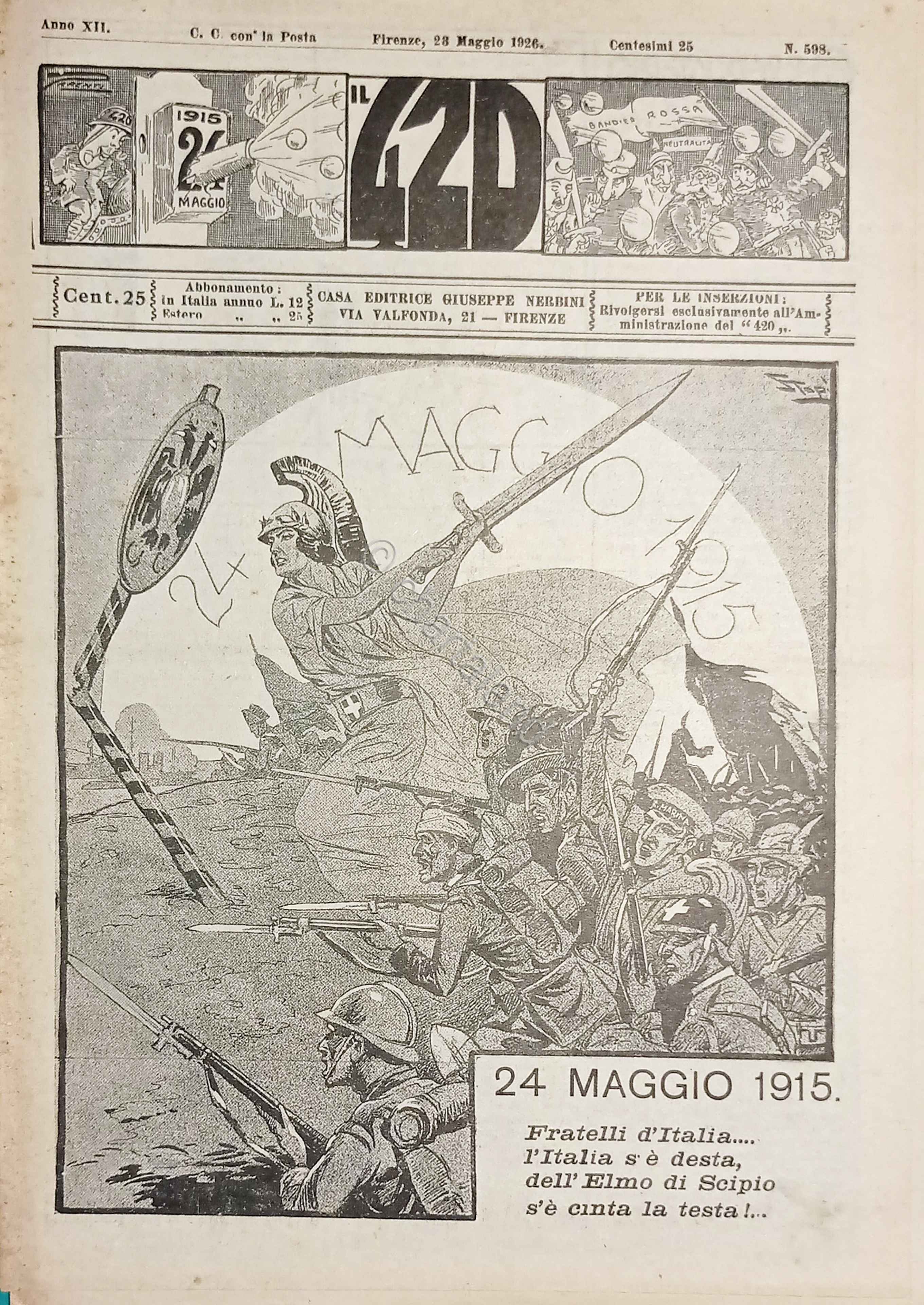 Rivista Satirica Umoristica - IL 420 - Anno XII - …