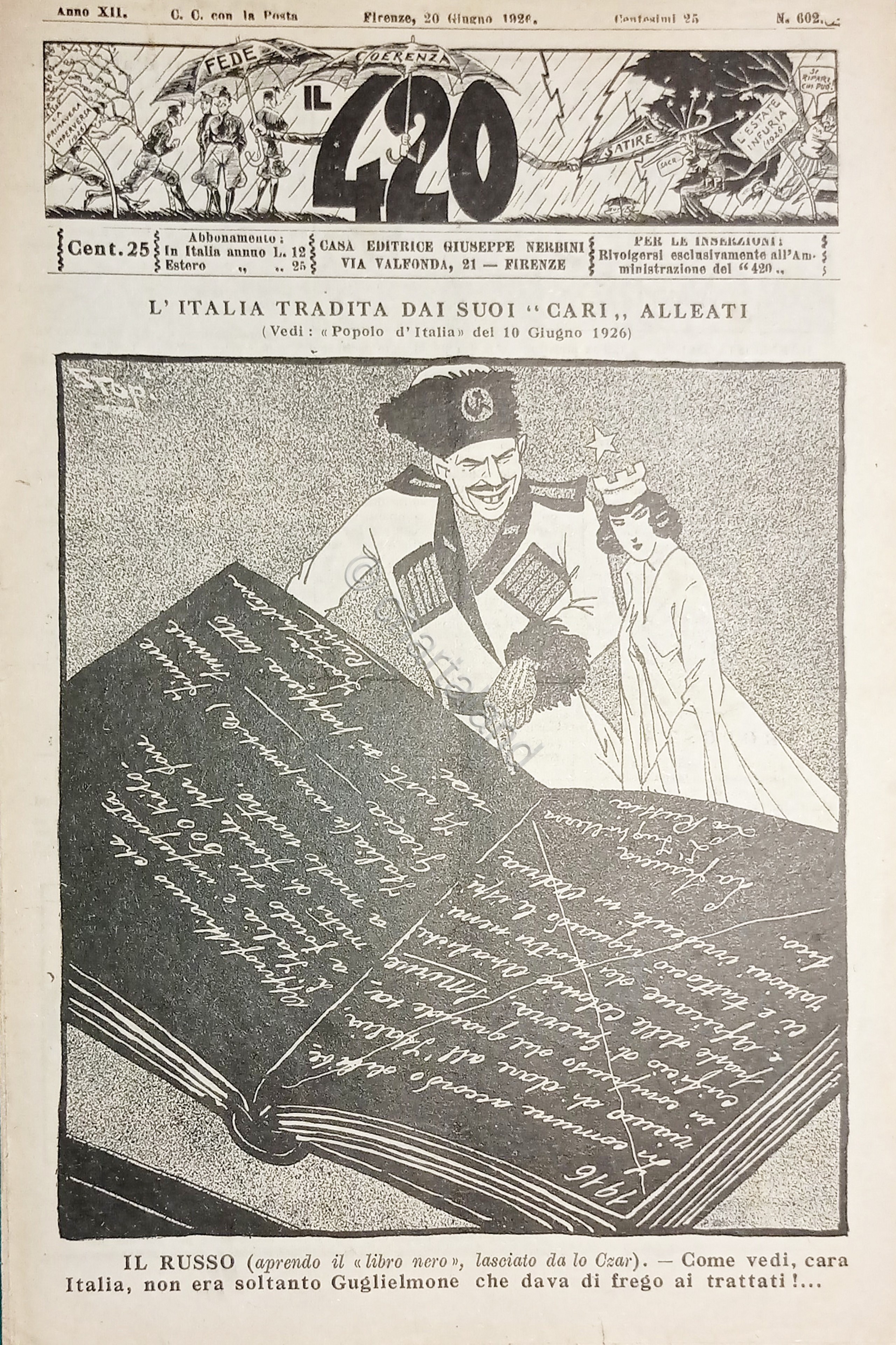 Rivista Satirica Umoristica - IL 420 - Anno XII - …