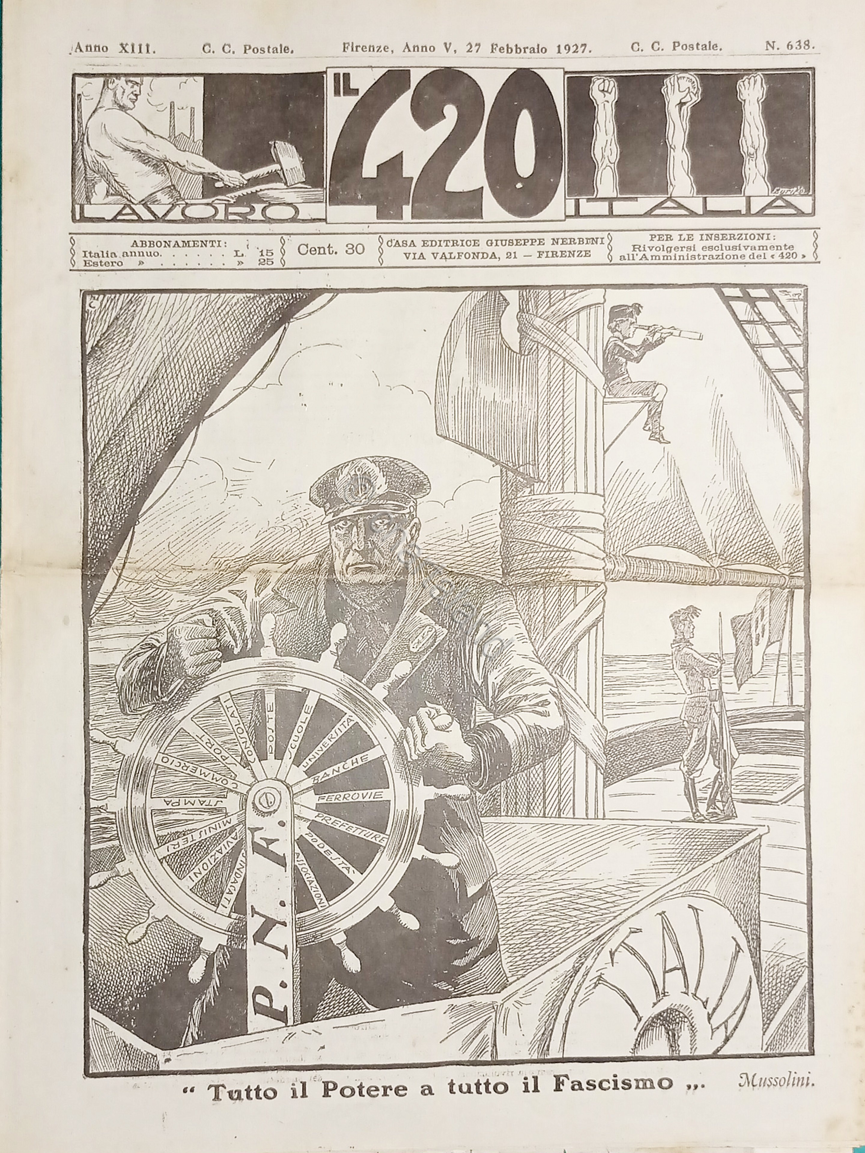 Rivista Satirica Umoristica - IL 420 - Anno XIII - …