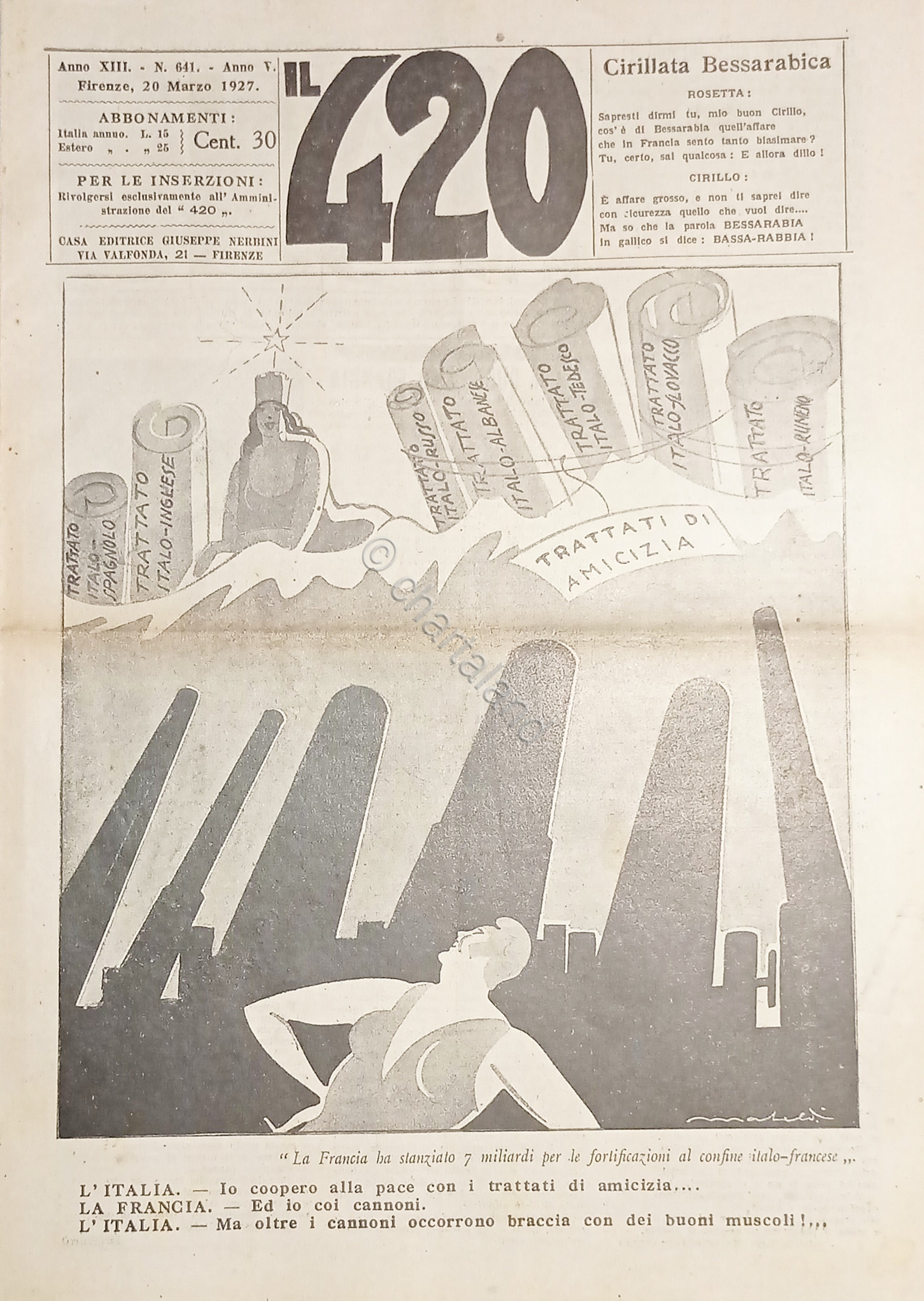 Rivista Satirica Umoristica - IL 420 - Anno XIII - …