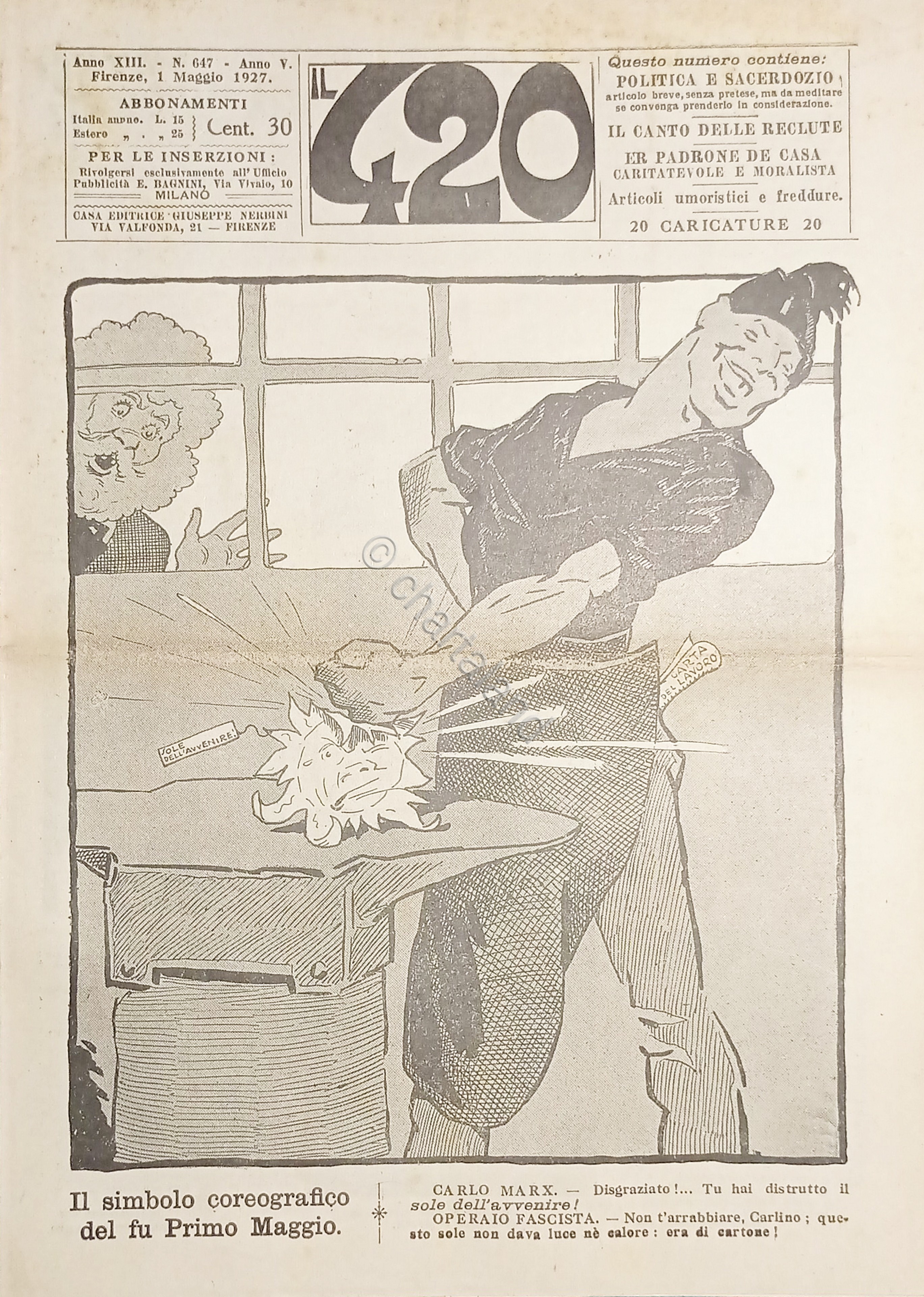 Rivista Satirica Umoristica - IL 420 - Anno XIII - …