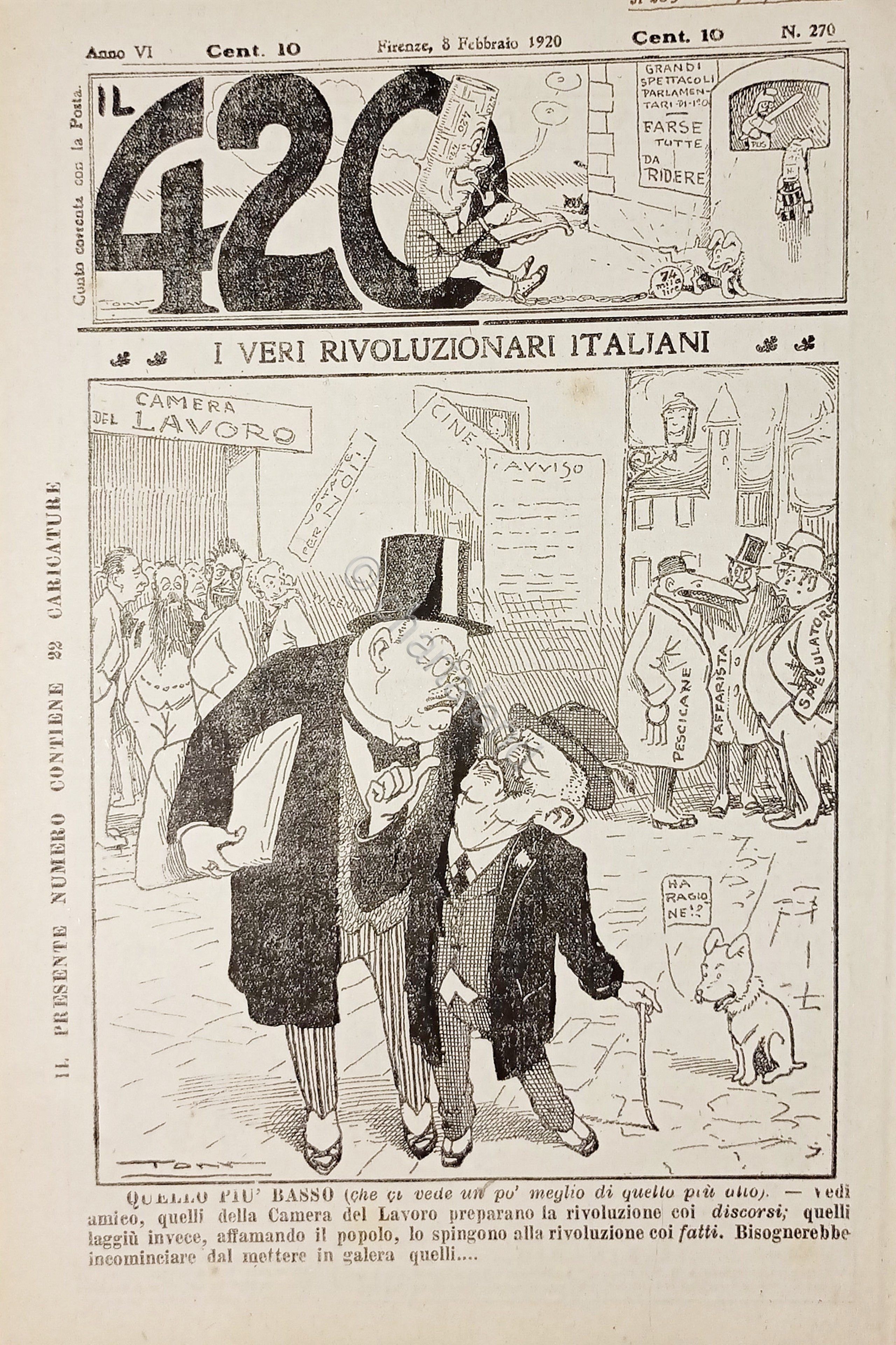 Rivista Satirica Umoristica - IL 420 - N. 270 - …