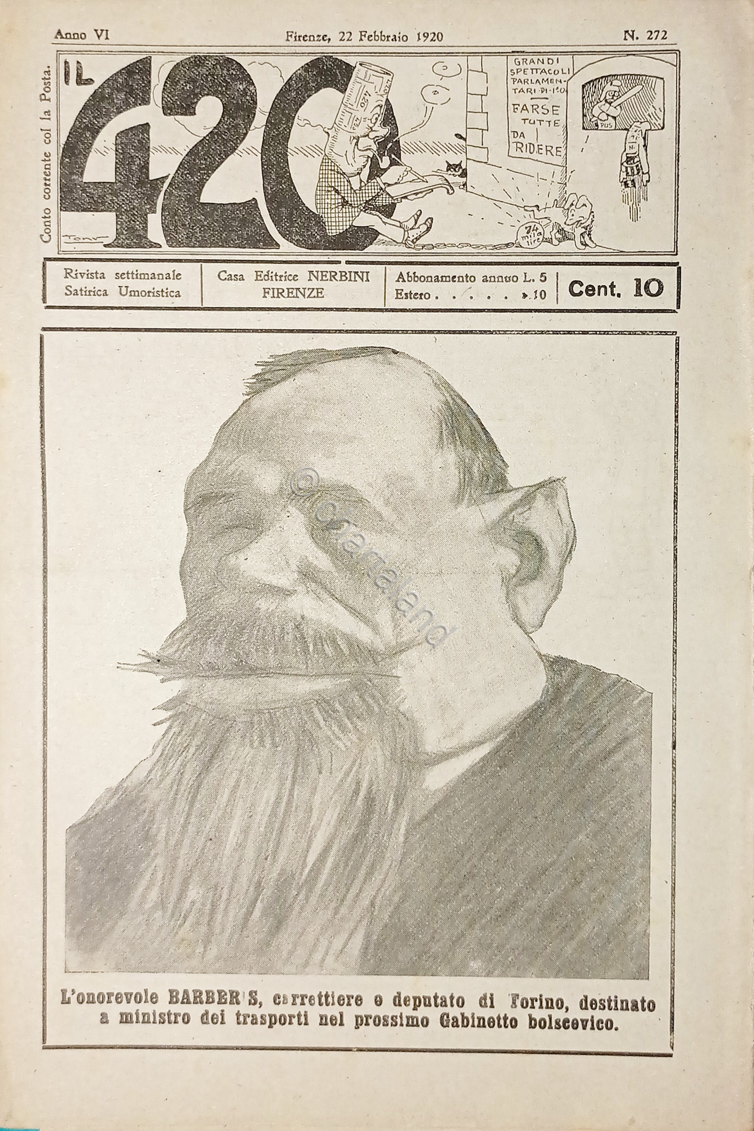 Rivista Satirica Umoristica - IL 420 - N. 272 - …