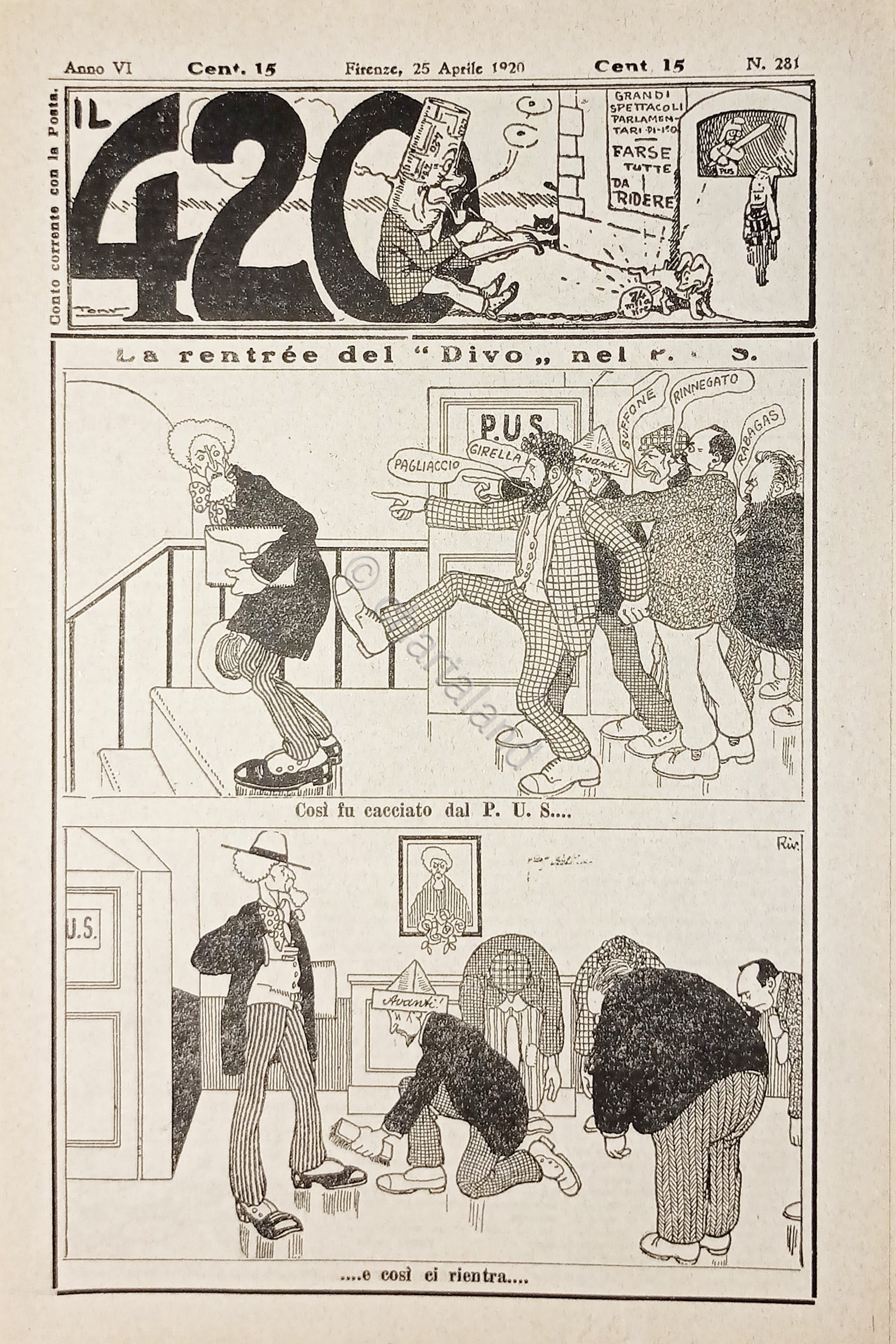 Rivista Satirica Umoristica - IL 420 - N. 281 - …