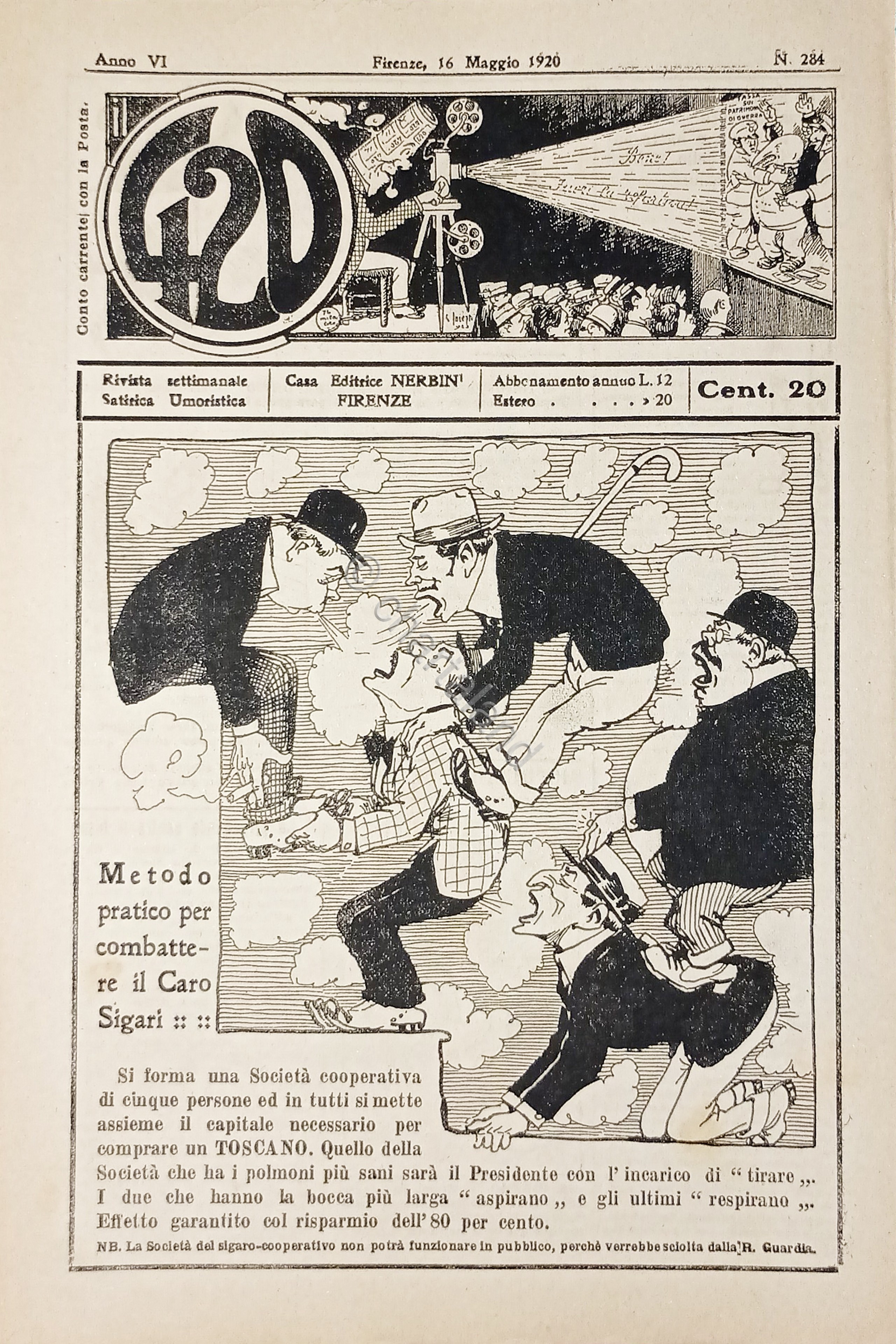 Rivista Satirica Umoristica - IL 420 - N. 284 - …