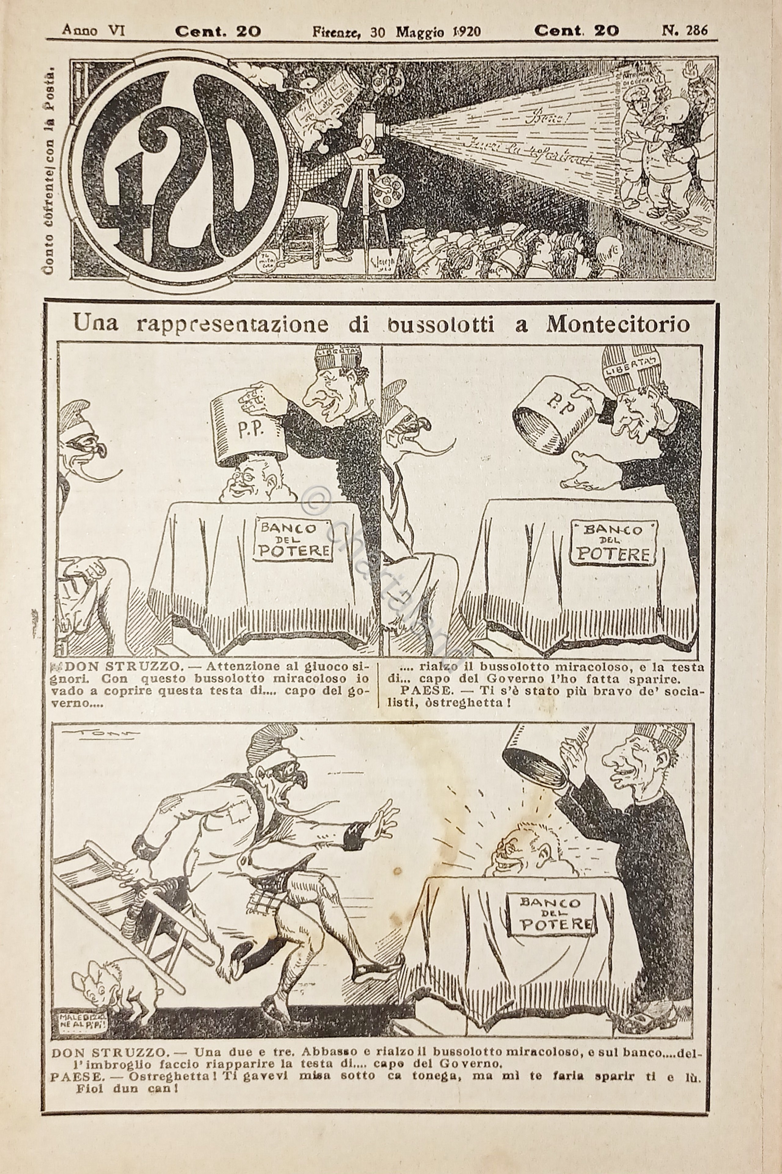 Rivista Satirica Umoristica - IL 420 - N. 286 - …