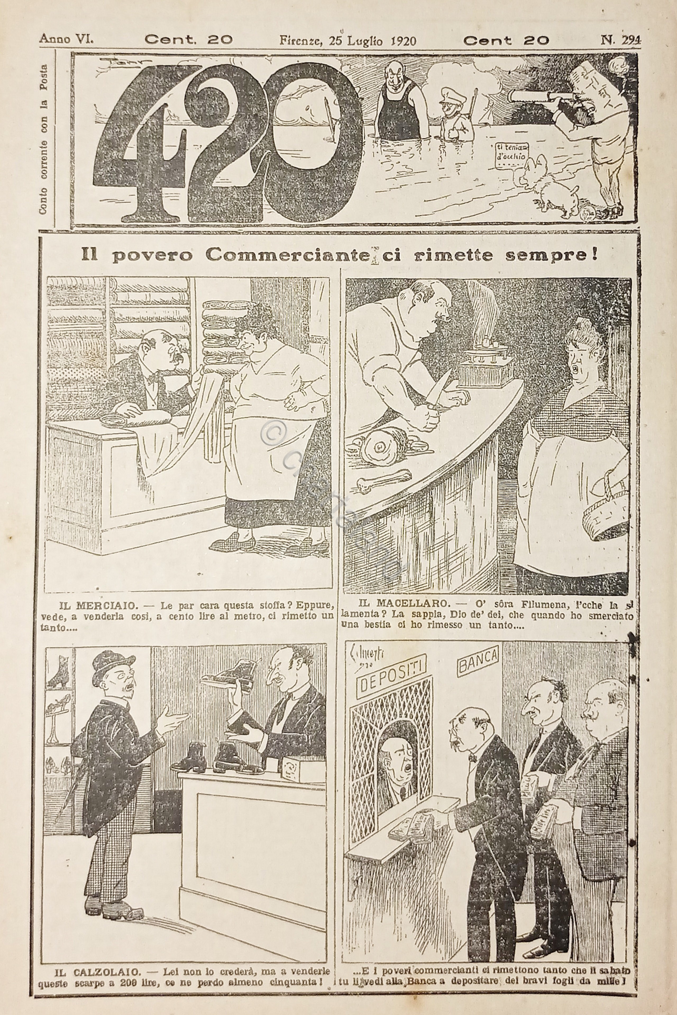 Rivista Satirica Umoristica - IL 420 - N. 294 - …