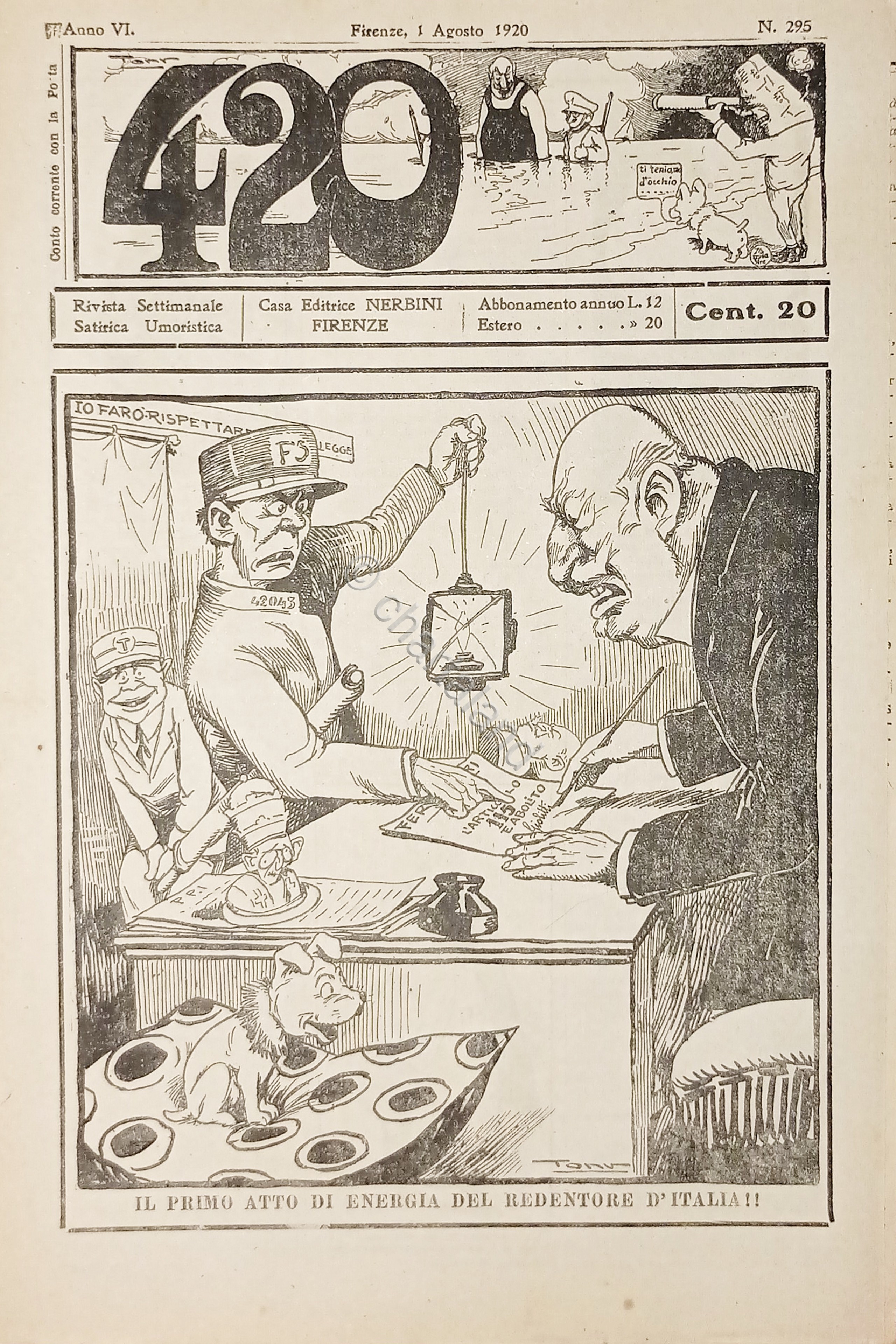 Rivista Satirica Umoristica - IL 420 - N. 295 - …