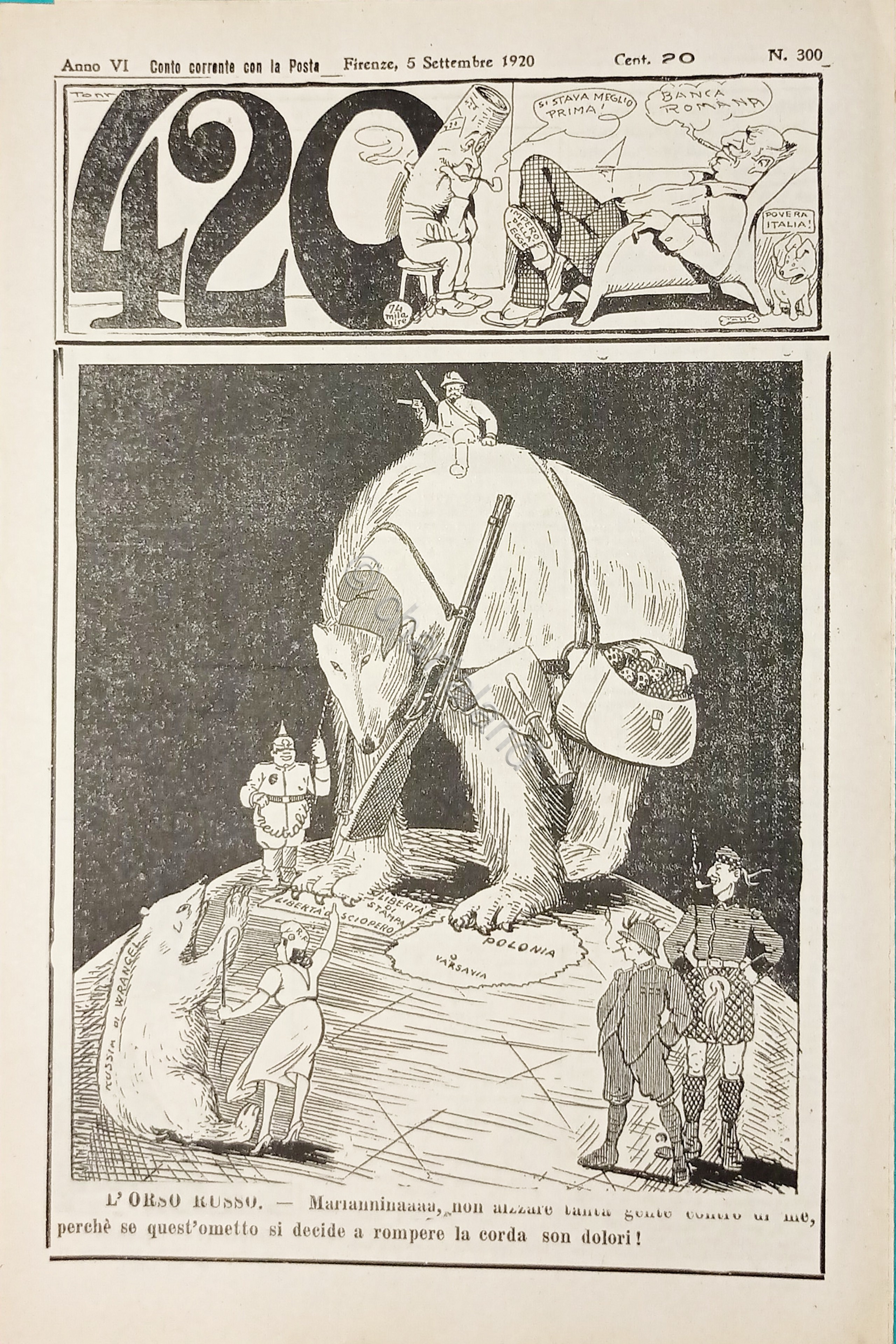 Rivista Satirica Umoristica - IL 420 - N. 300 - …