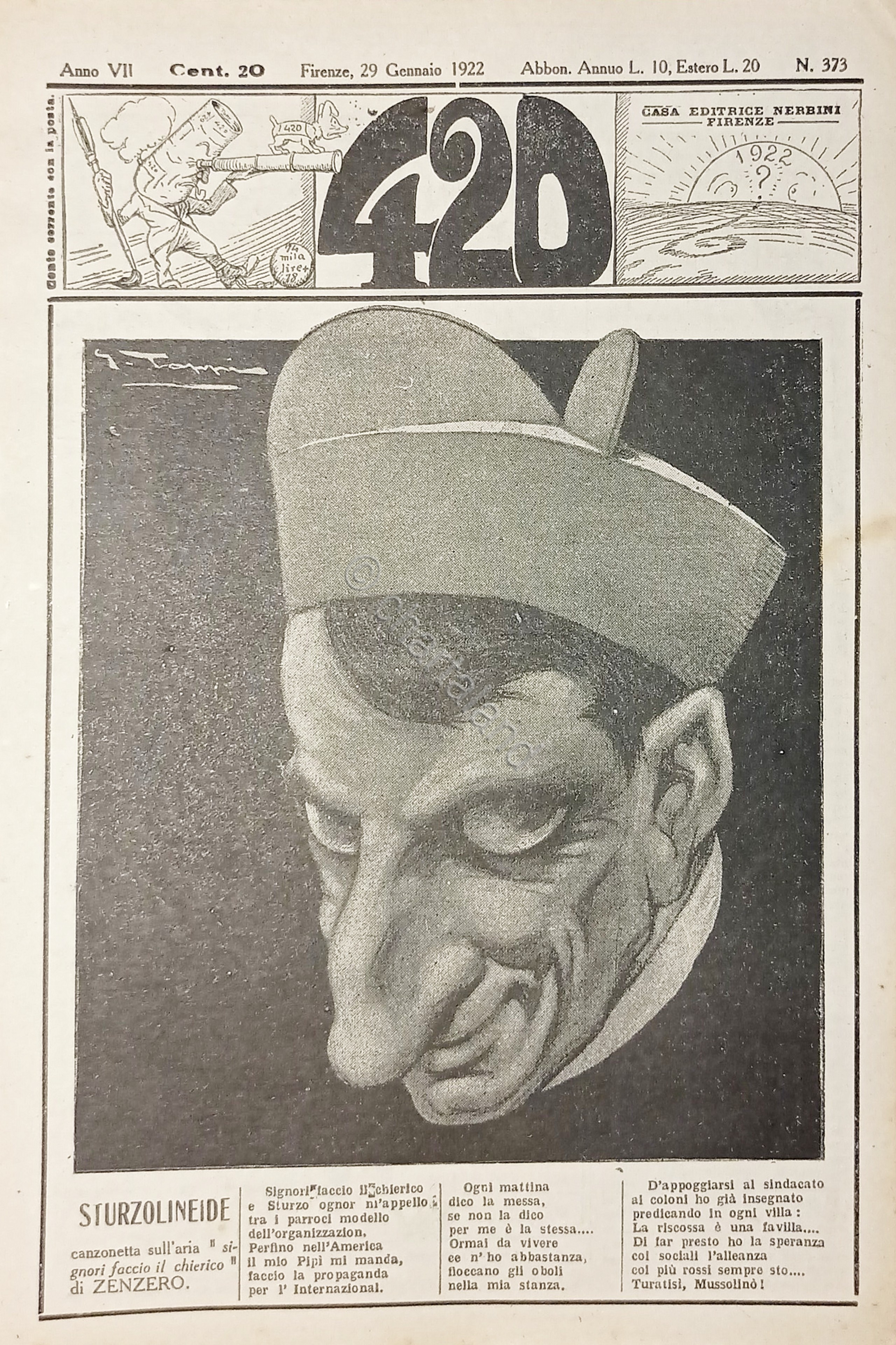 Rivista Satirica Umoristica - IL 420 - N. 373 - …