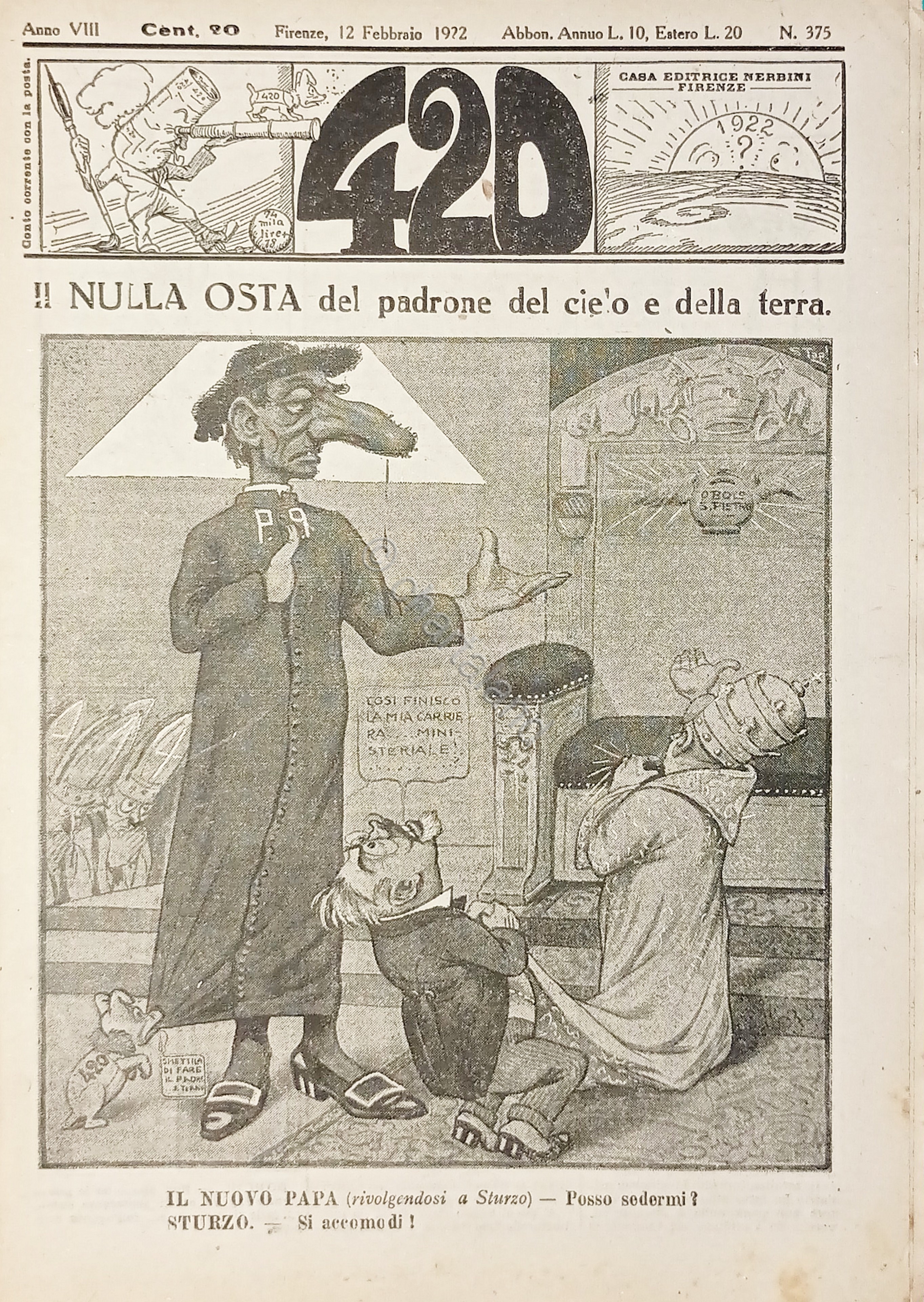 Rivista Satirica Umoristica - IL 420 - N. 375 - …