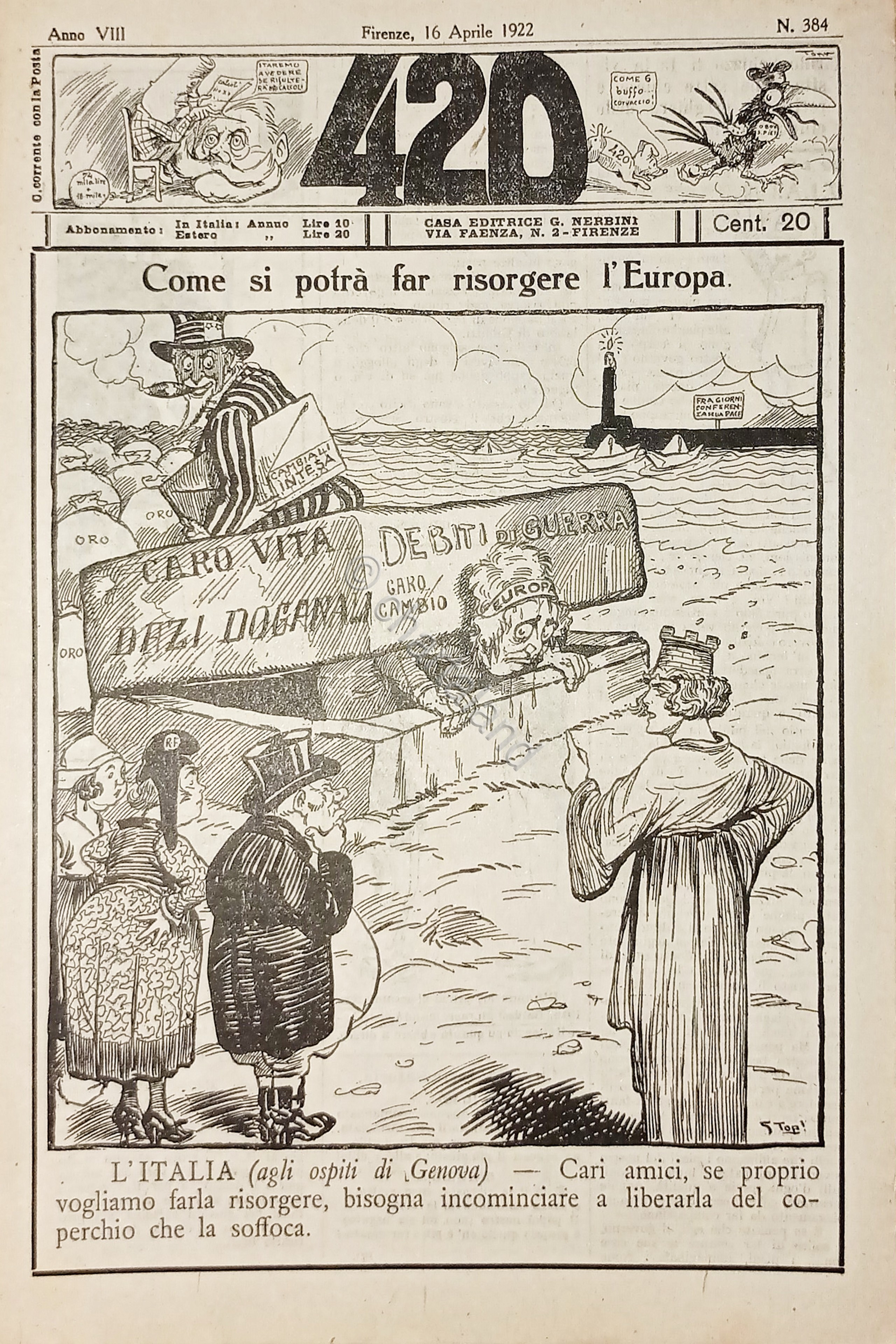 Rivista Satirica Umoristica - IL 420 - N. 384 - …