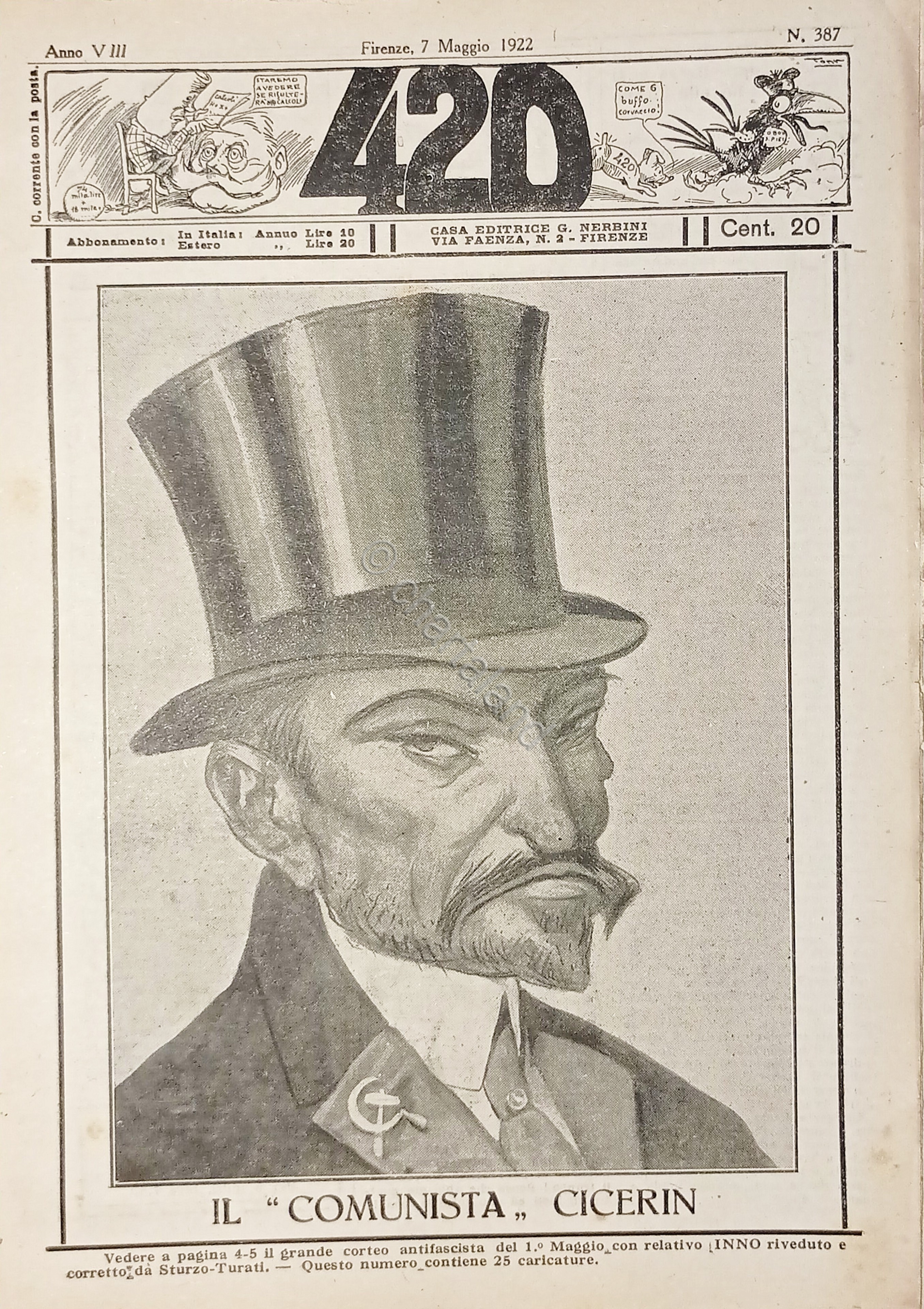 Rivista Satirica Umoristica - IL 420 - N. 387 - …