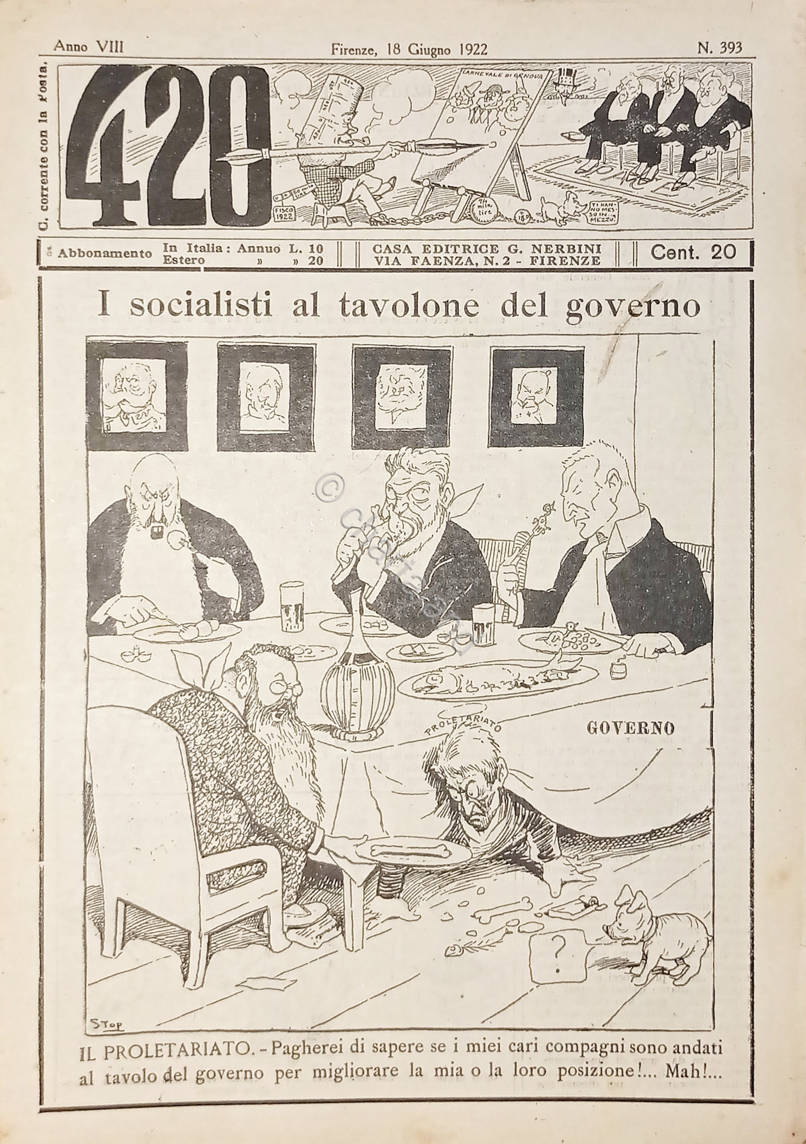 Rivista Satirica Umoristica - IL 420 - N. 393 - …