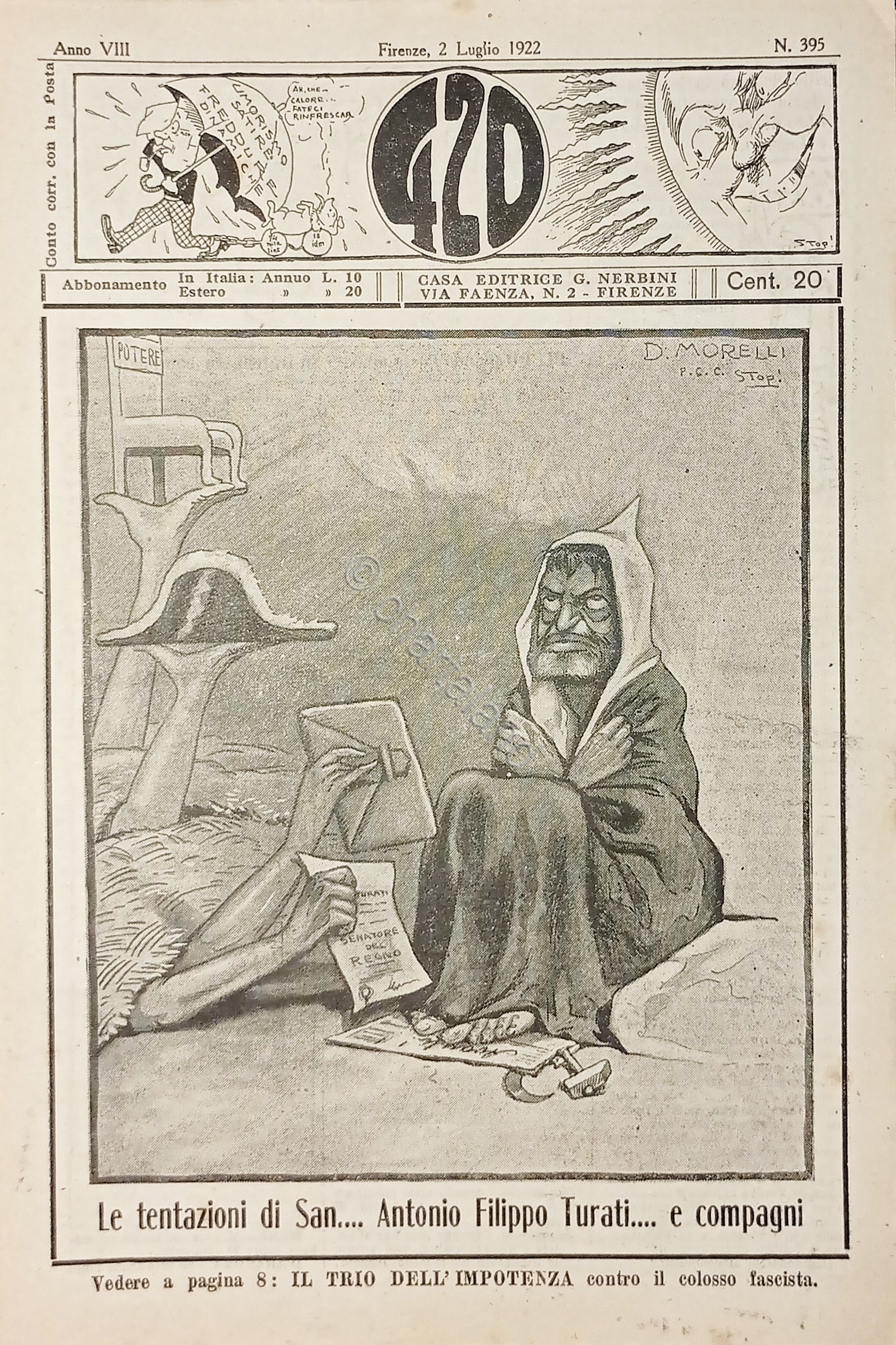 Rivista Satirica Umoristica - IL 420 - N. 395 - …