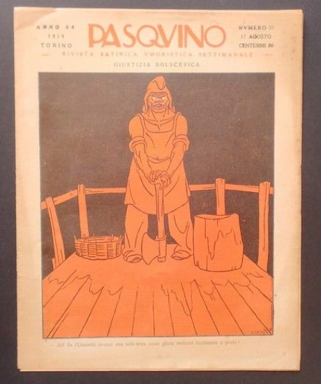 Rivista Satirica Umoristica - Pasquino - Giustizia Bolscevica - N° …