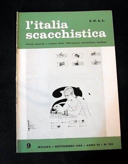 Rivista Scacchi - L' Italia Scacchistica n° 755 - 1968