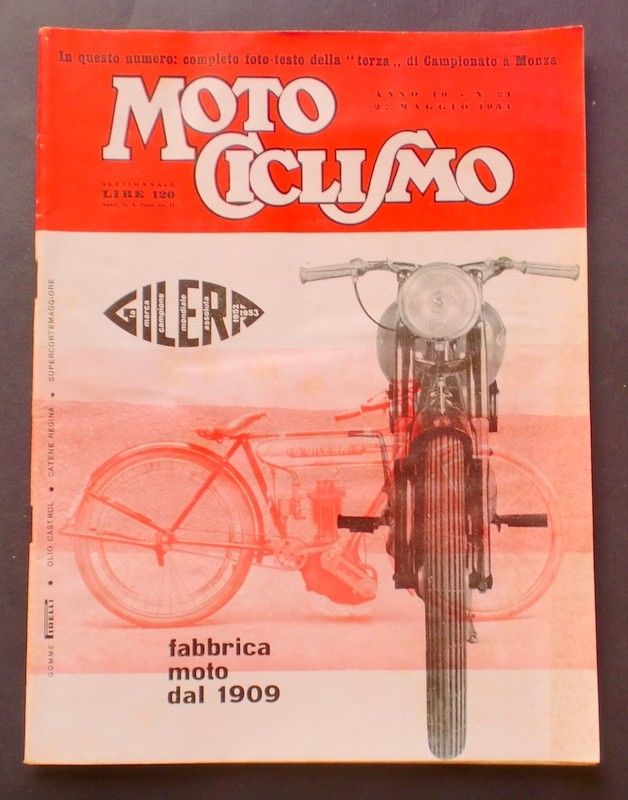 Rivista Settimanale - MotoCiclismo - n° 21 - 1954 -