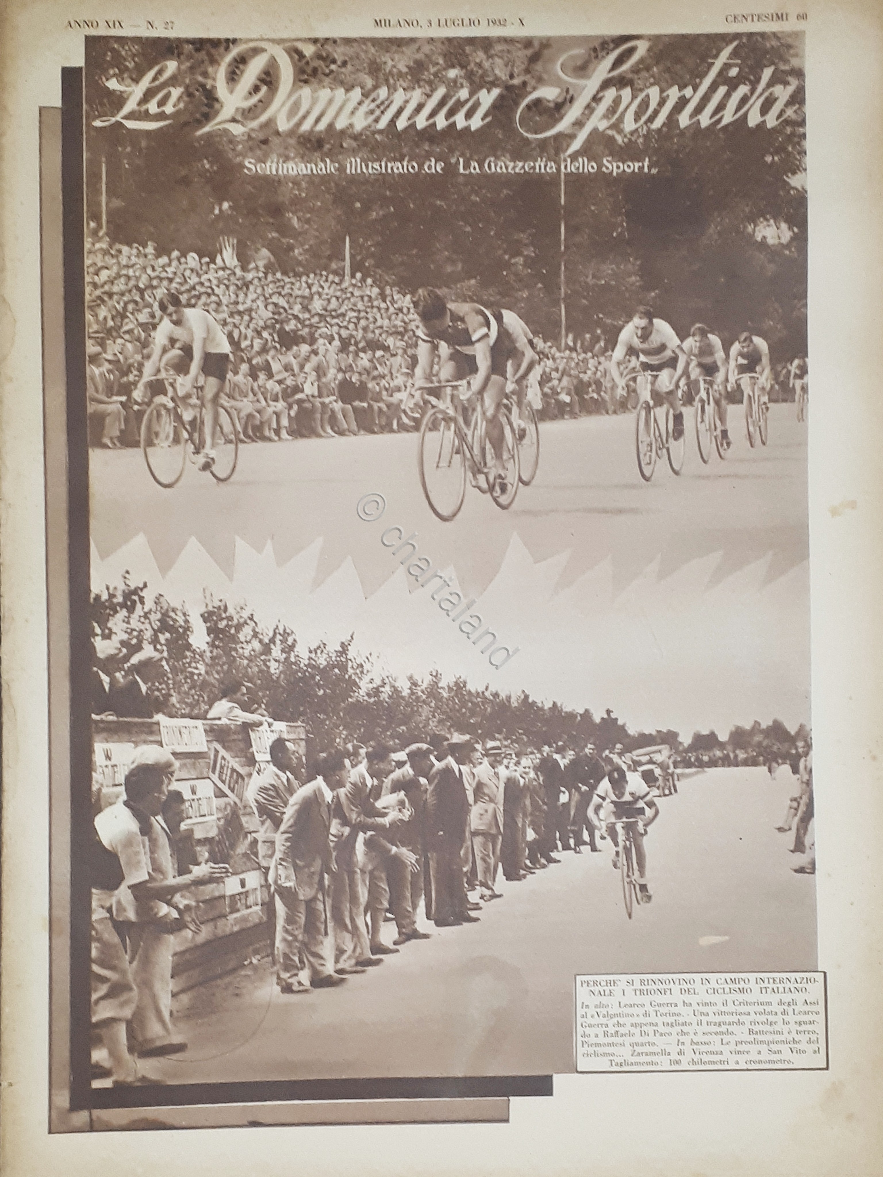 Rivista Sport - La Domenica Sportiva N. 27 - Trionfi …