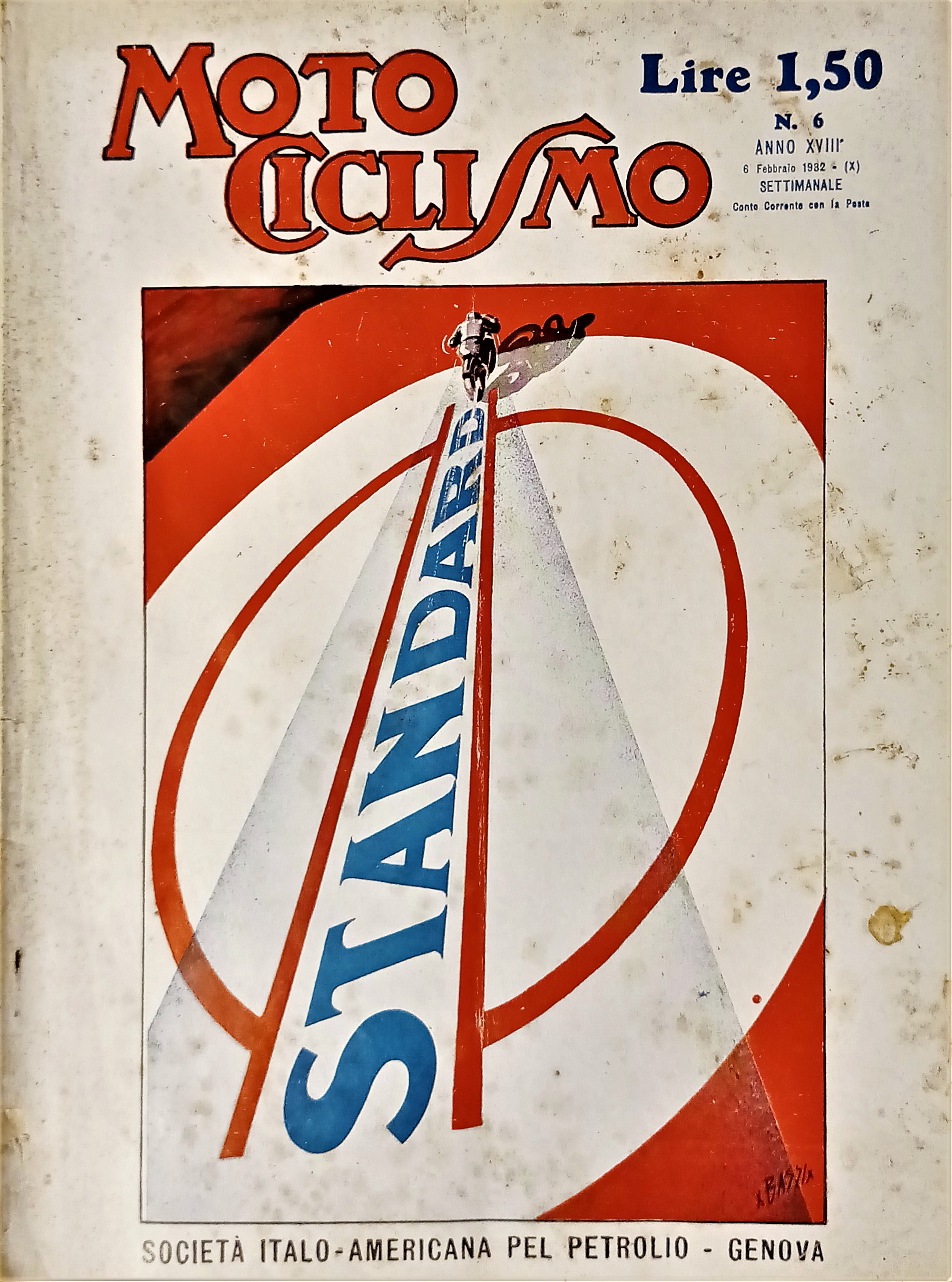 Rivista Sport - Motociclismo N. 6 - Società Italo-Americana pel …