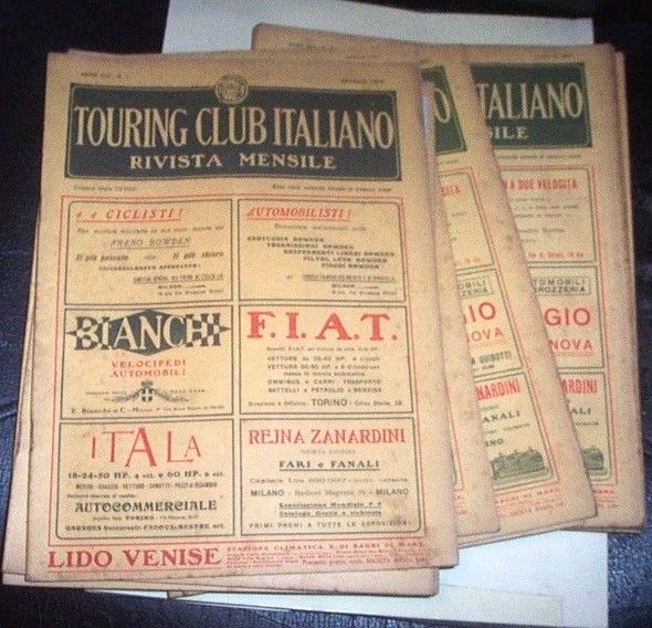 Rivista Touring Club Italiano TCI 1907 - Anno Completo