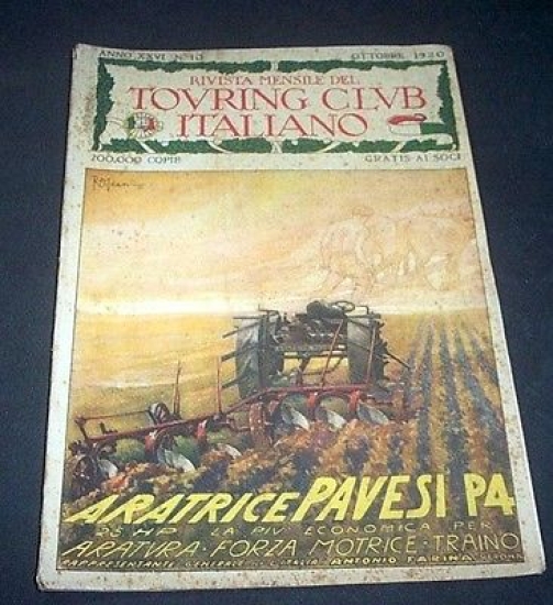 Rivista Touring Club Italiano TCI n. 10 - 1920