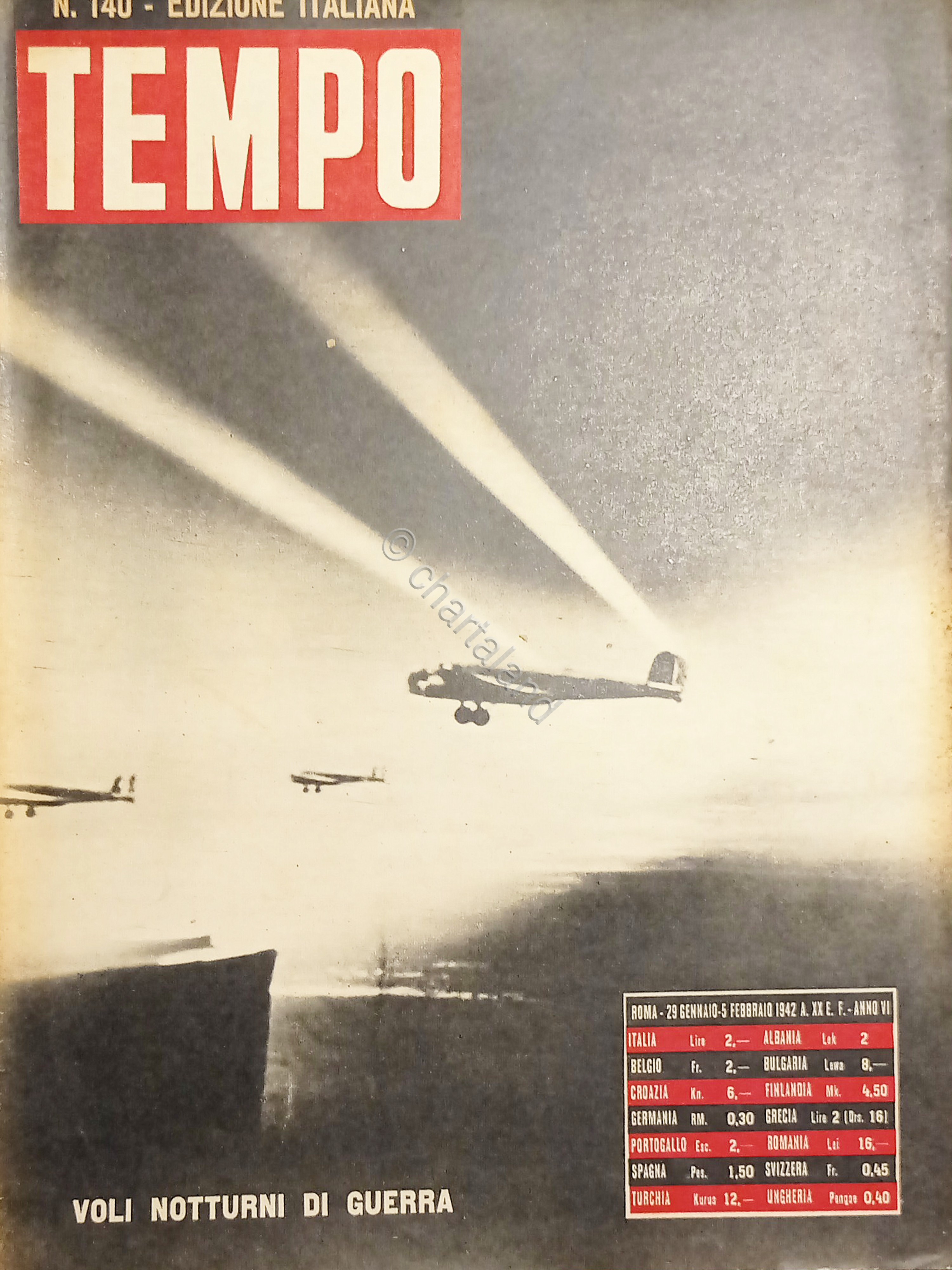Rivista WWII - Tempo N. 140 - Voli notturni di …