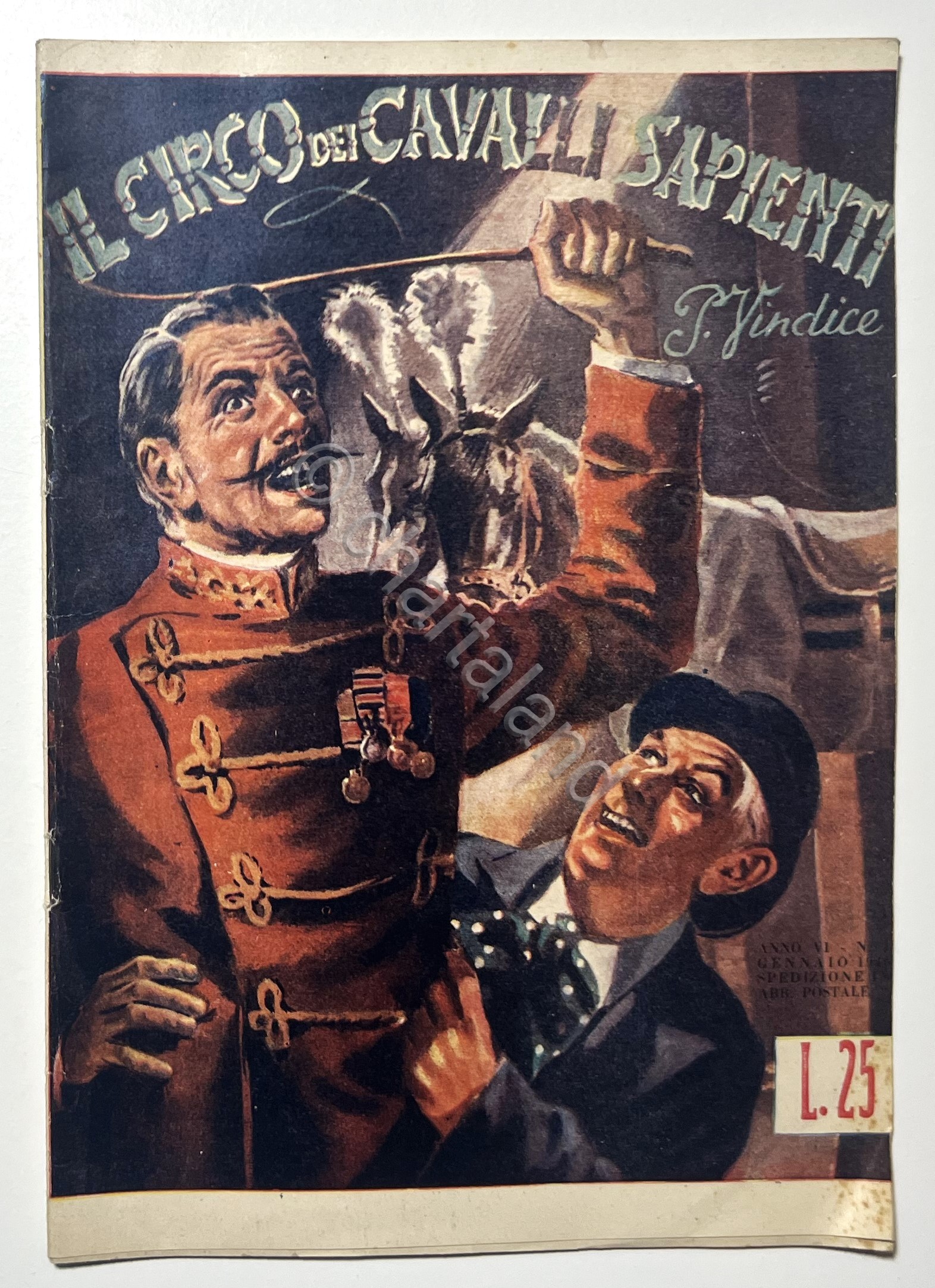 Romanzo - P. Vindice - Il Circo dei Cavalli Sapienti …