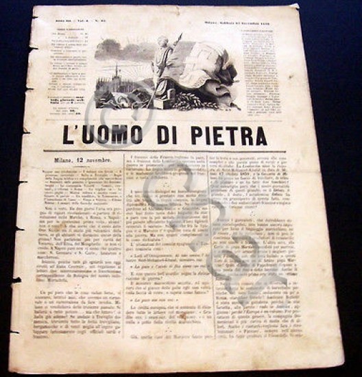 Satira Caricature Giornale Critico Umoristico - L'Uomo di Pietra n. …