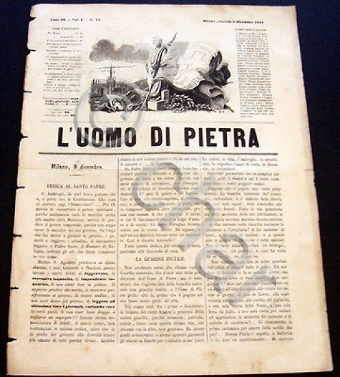 Satira Caricature Giornale Critico Umoristico - L'Uomo di Pietra n. …