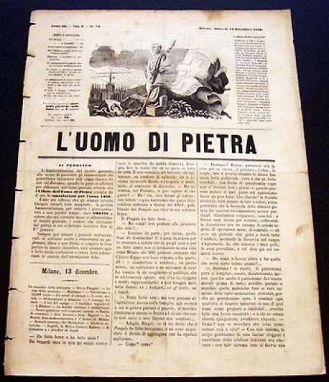 Satira Caricature Giornale Critico Umoristico - L'Uomo di Pietra n. …